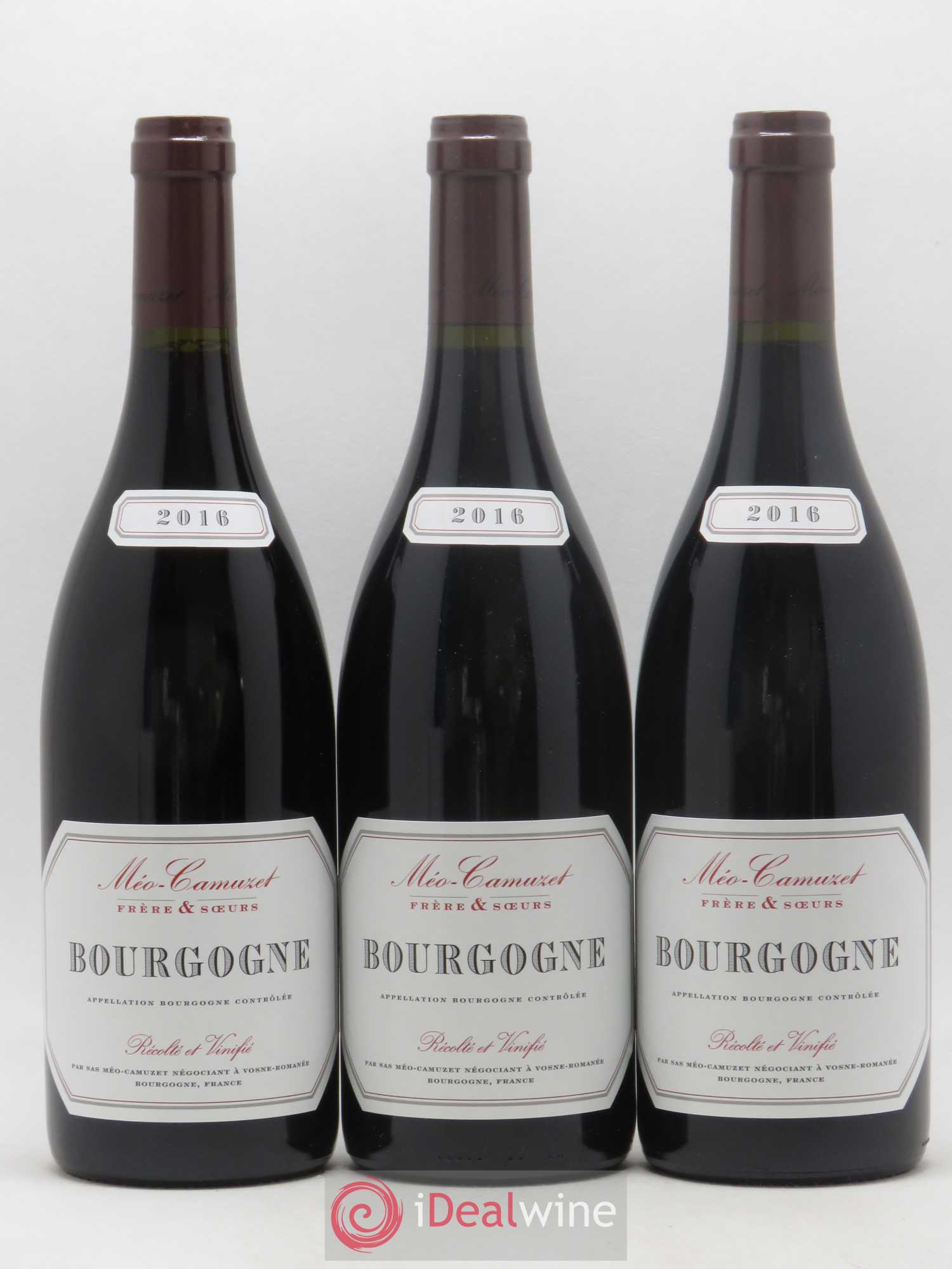 Bourgogne Méo-Camuzet (Frère & Soeurs) 2016 - Lot de 3 bouteilles - 0
