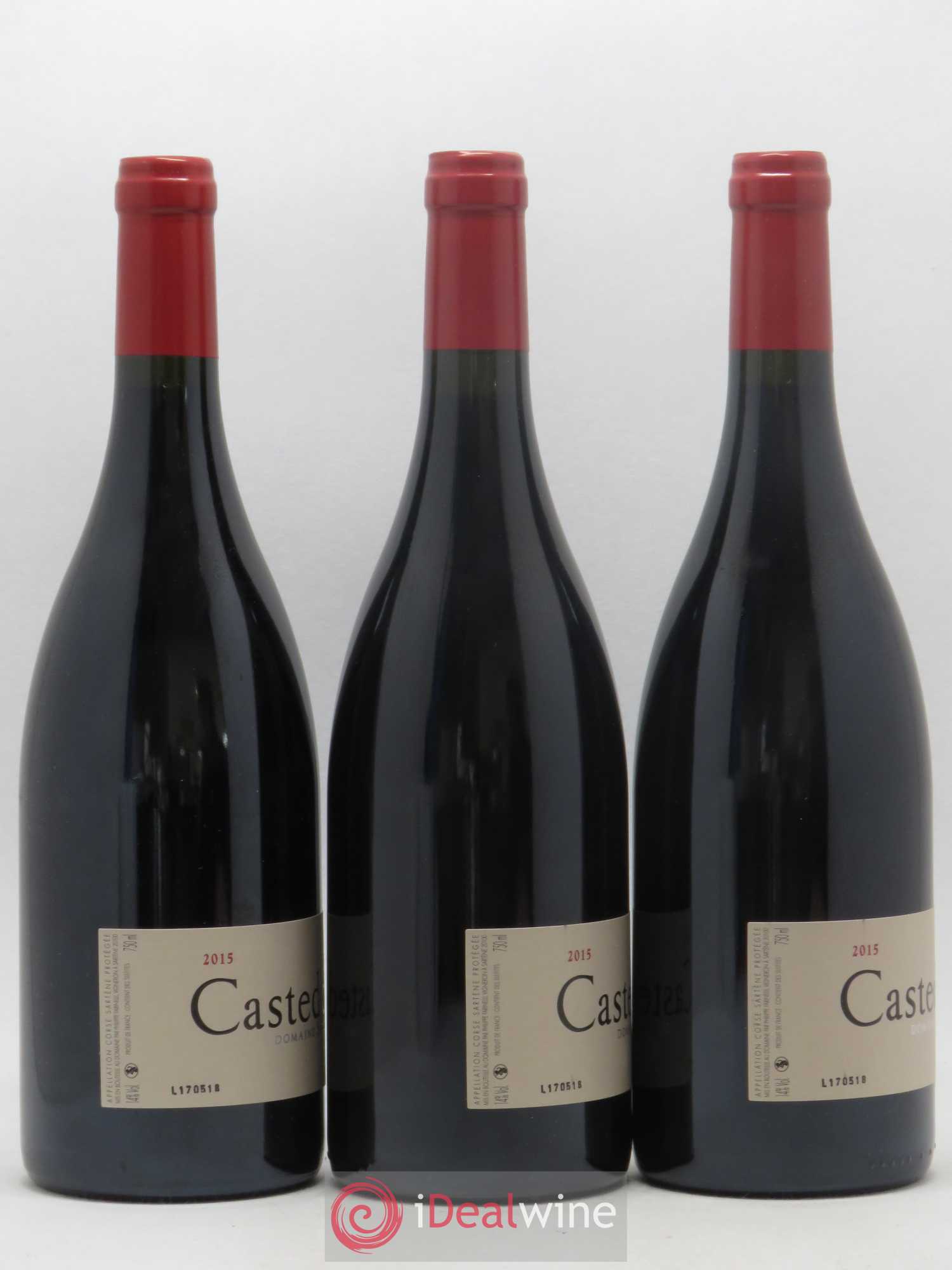 Vin de Corse Saparale Casteddu  2015 - Lot de 3 bouteilles - 1