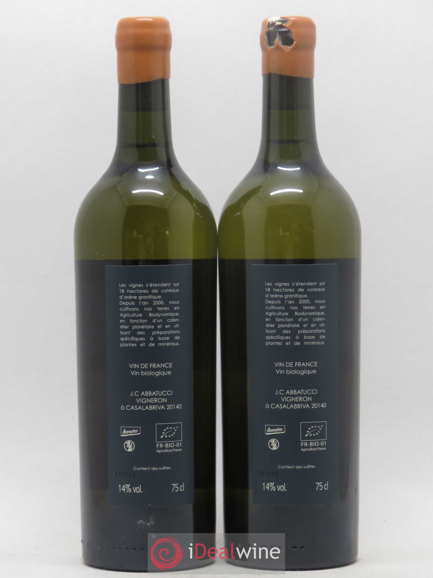 Vin de France Diplomate d'Empire Comte Abbatucci (Domaine) 2017 - Lot de 2 bouteilles - 1