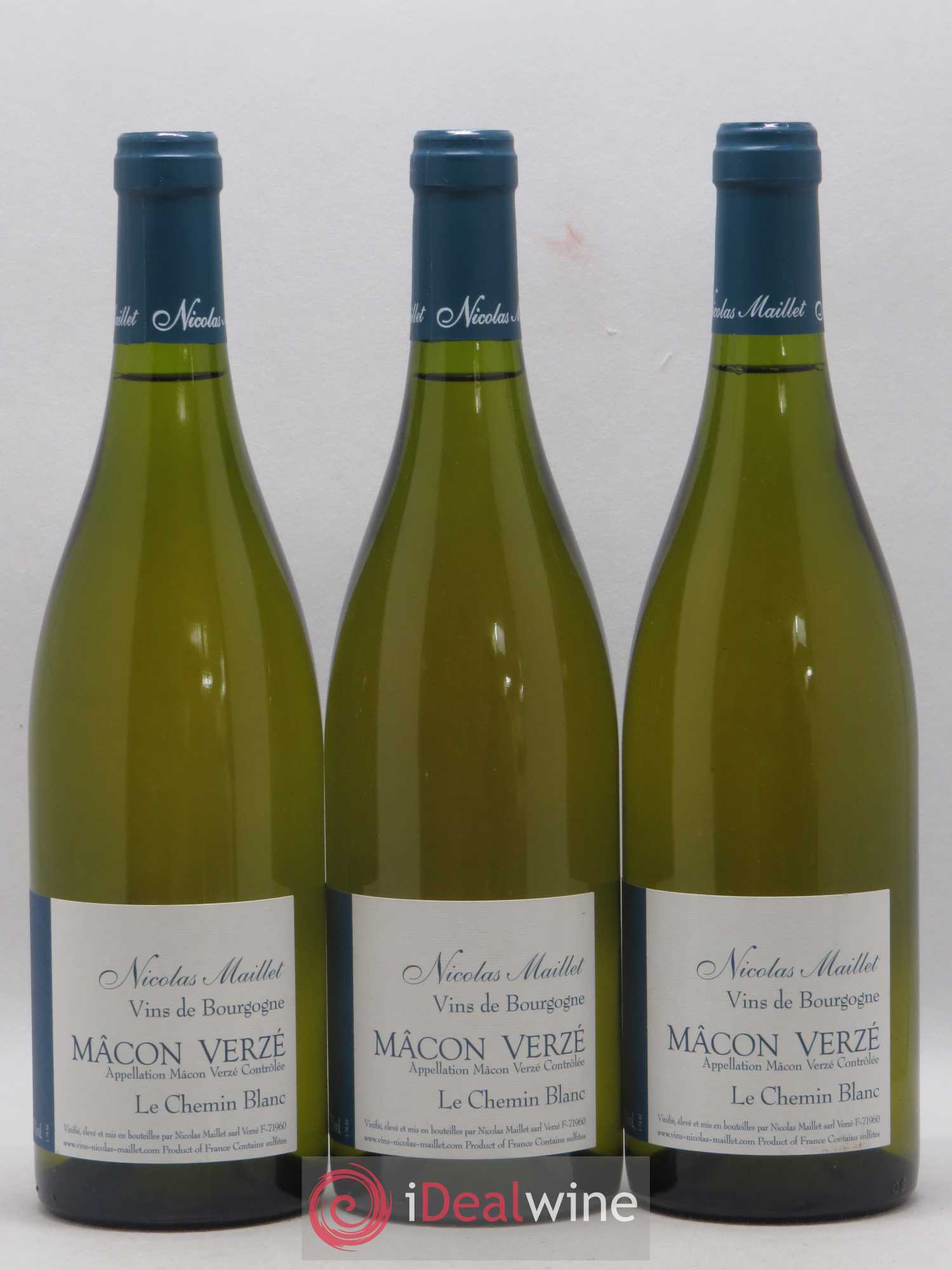 Mâcon-Verzé Le Chemin Blanc Nicolas Maillet 2016 - Lot de 6 bouteilles - 1