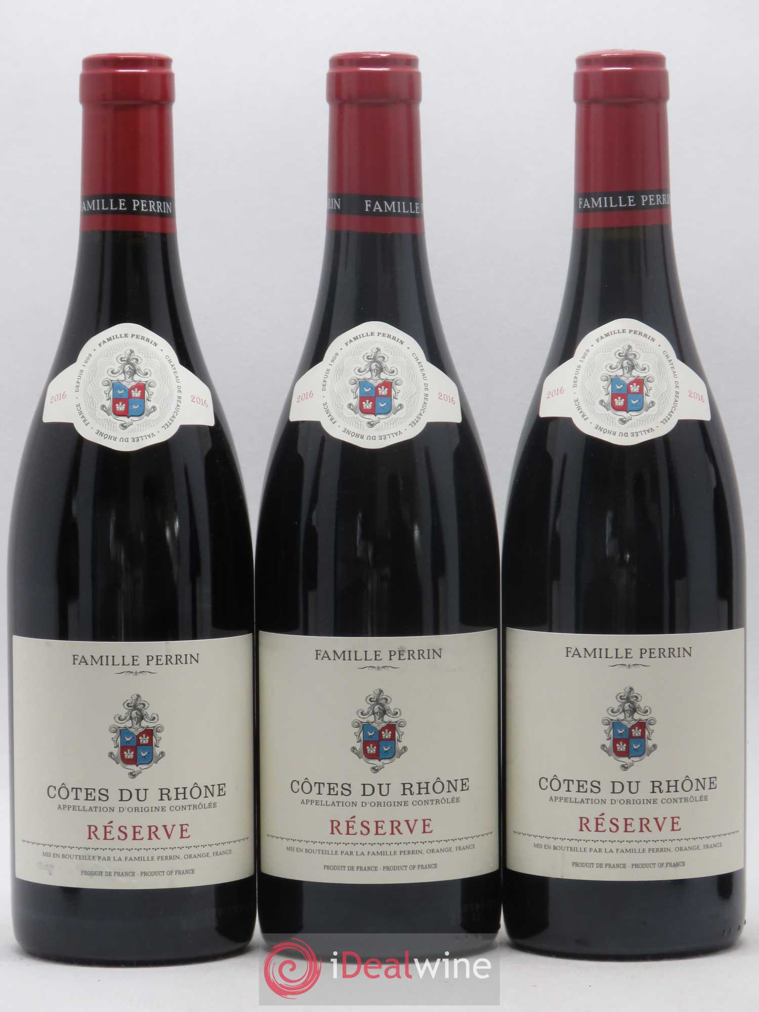Côtes-du-Rhône Reserve Perrin & Fils (sans prix de réserve) 2016 - Posten von 6 Flaschen - 1
