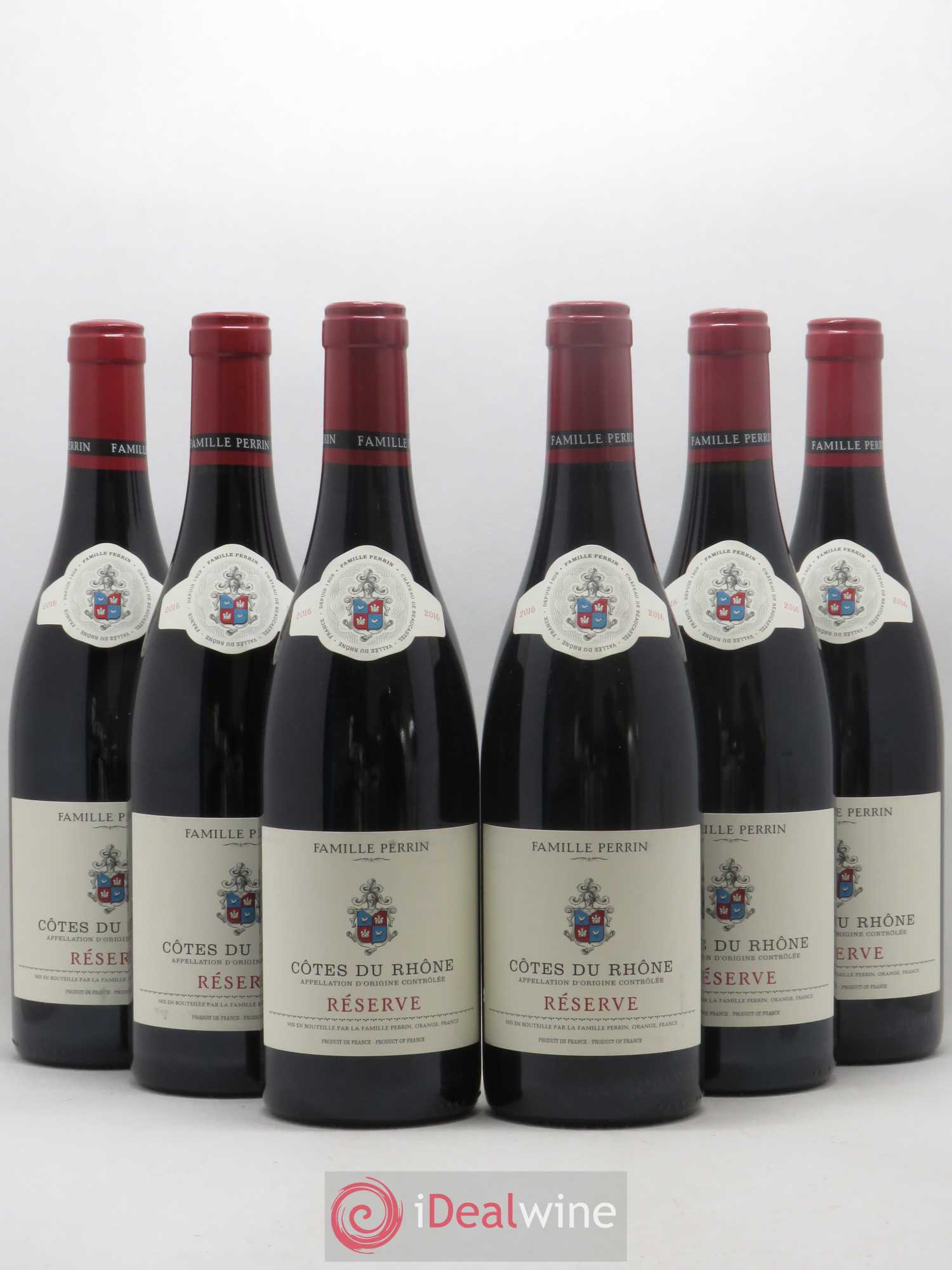 Côtes-du-Rhône Reserve Perrin & Fils (sans prix de réserve) 2016 - Posten von 6 Flaschen - 0