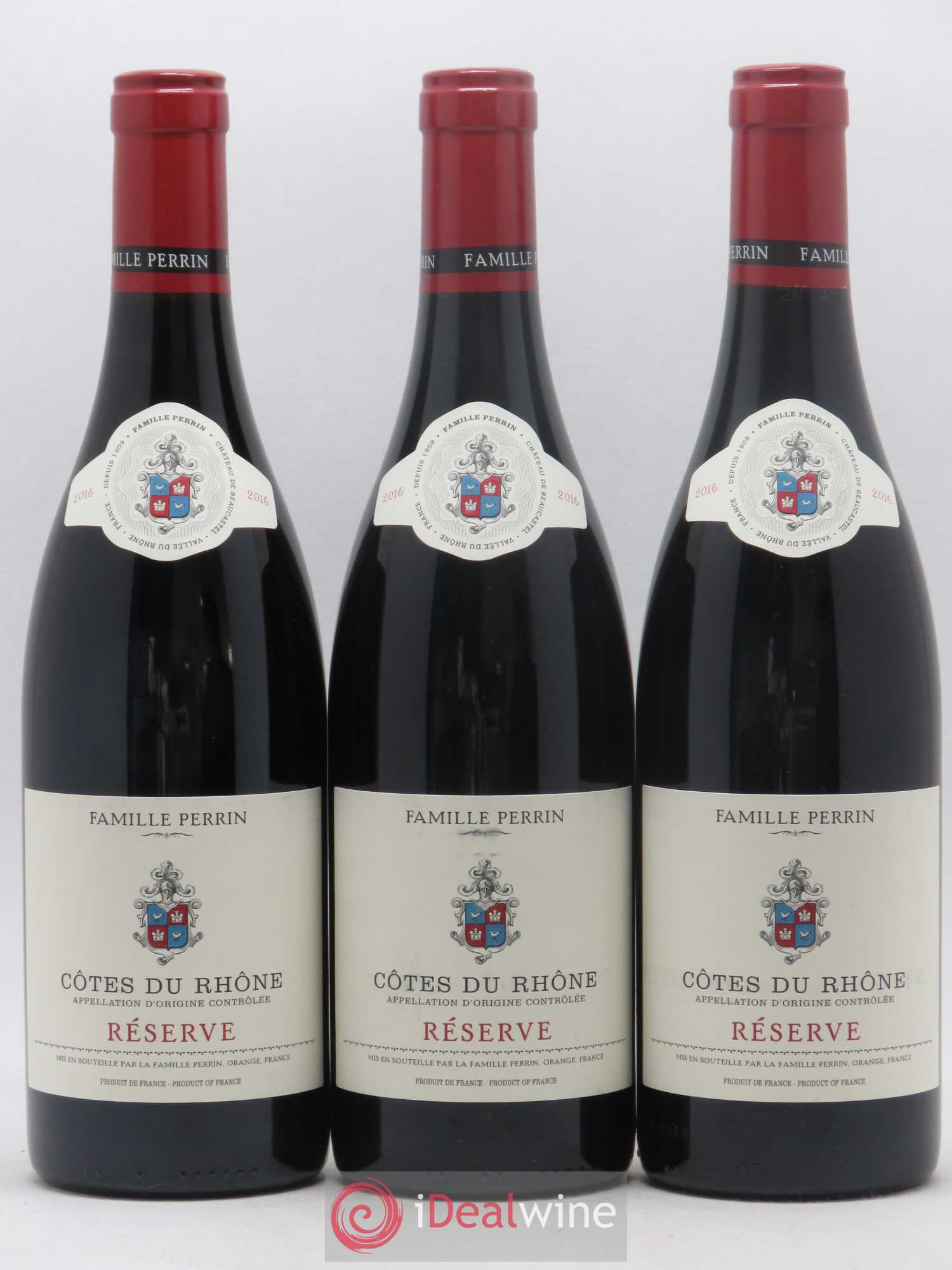 Côtes-du-Rhône Reserve Perrin & Fils (sans prix de réserve) 2016 - Posten von 3 Flaschen - 0