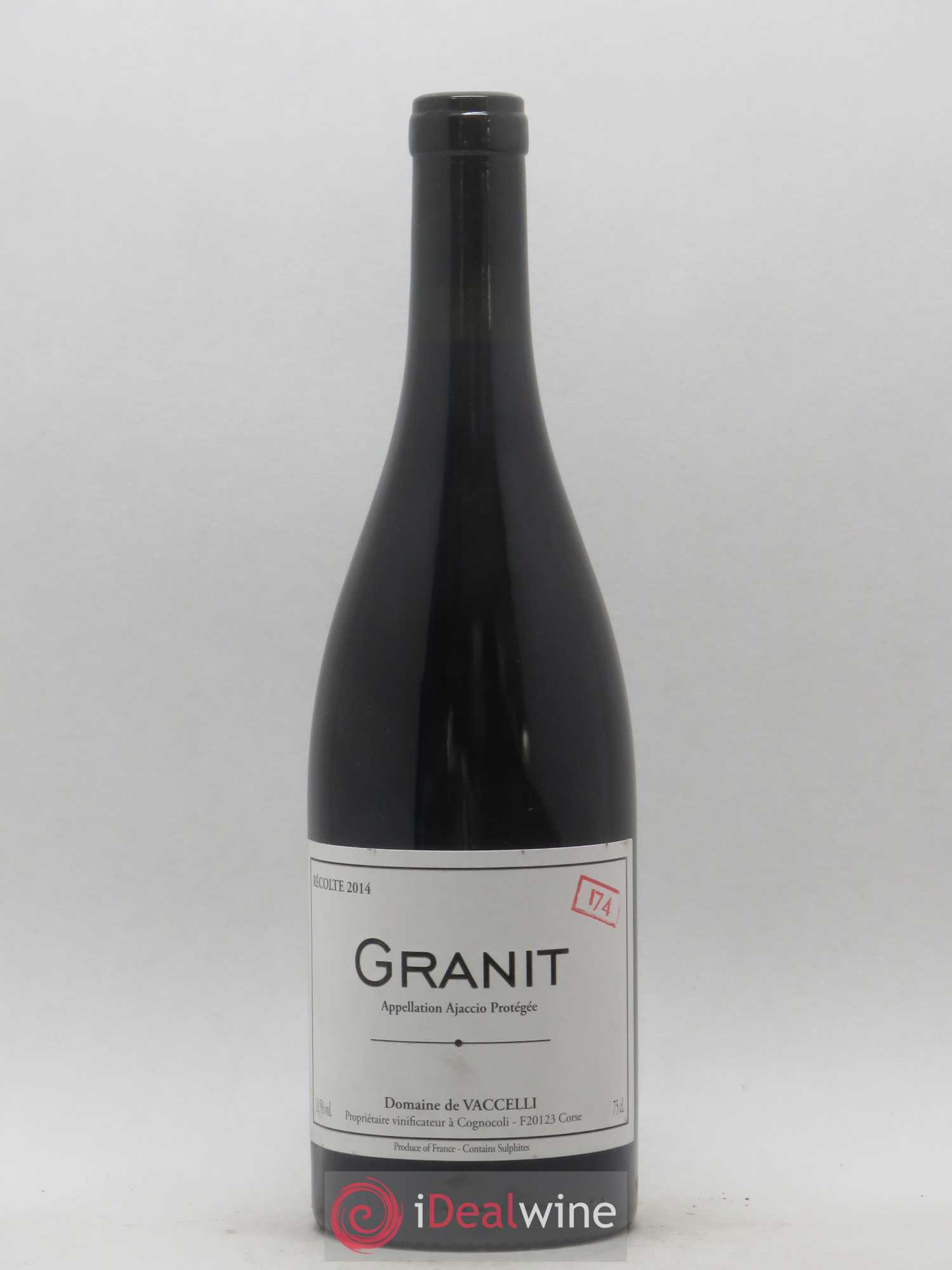 Ajaccio Granit 174 Vaccelli 2014 - Lot de 1 bouteille - 0
