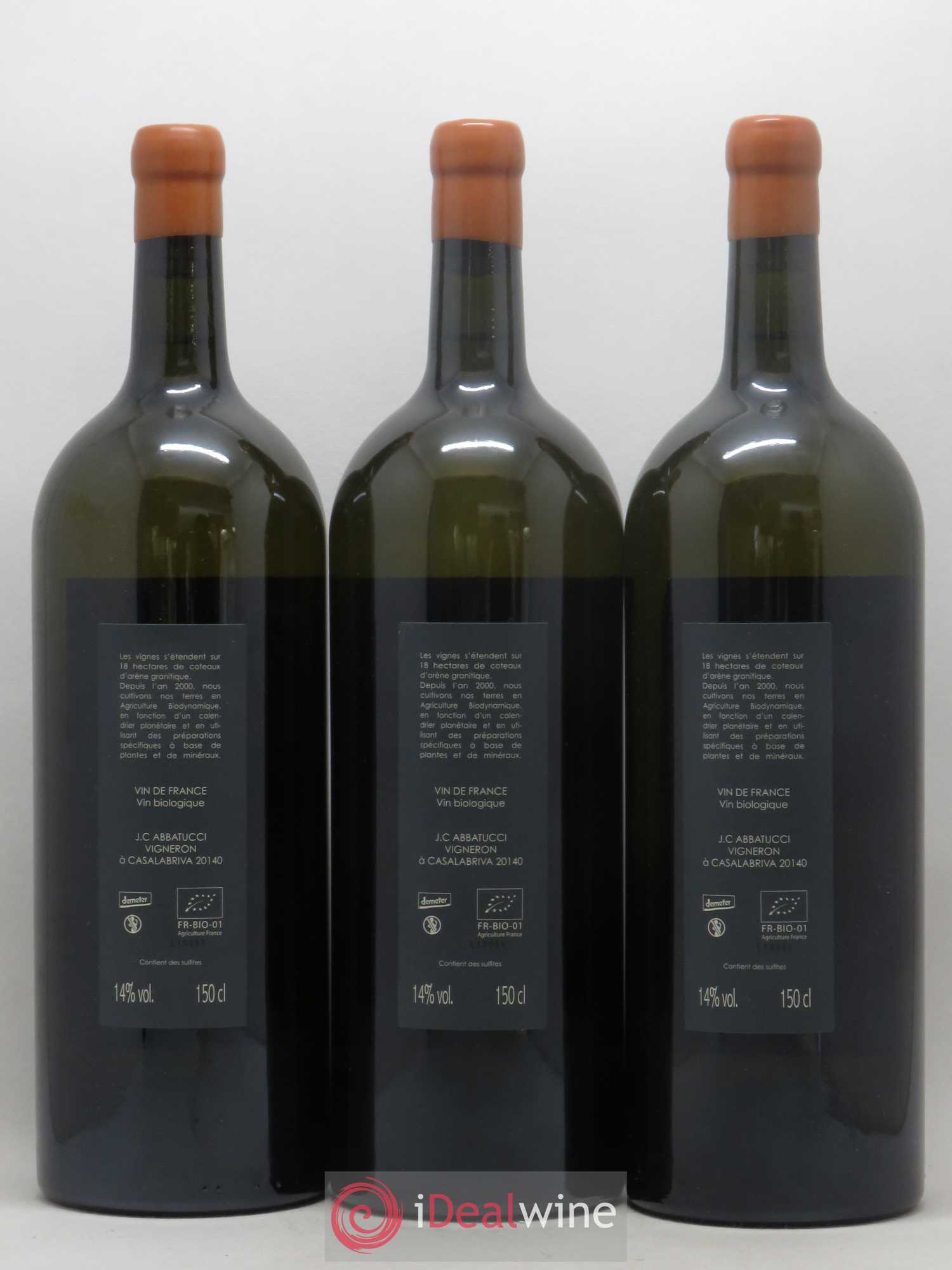 Vin de France Diplomate d'Empire Comte Abbatucci (Domaine) 2015 - Lot de 3 magnums - 1