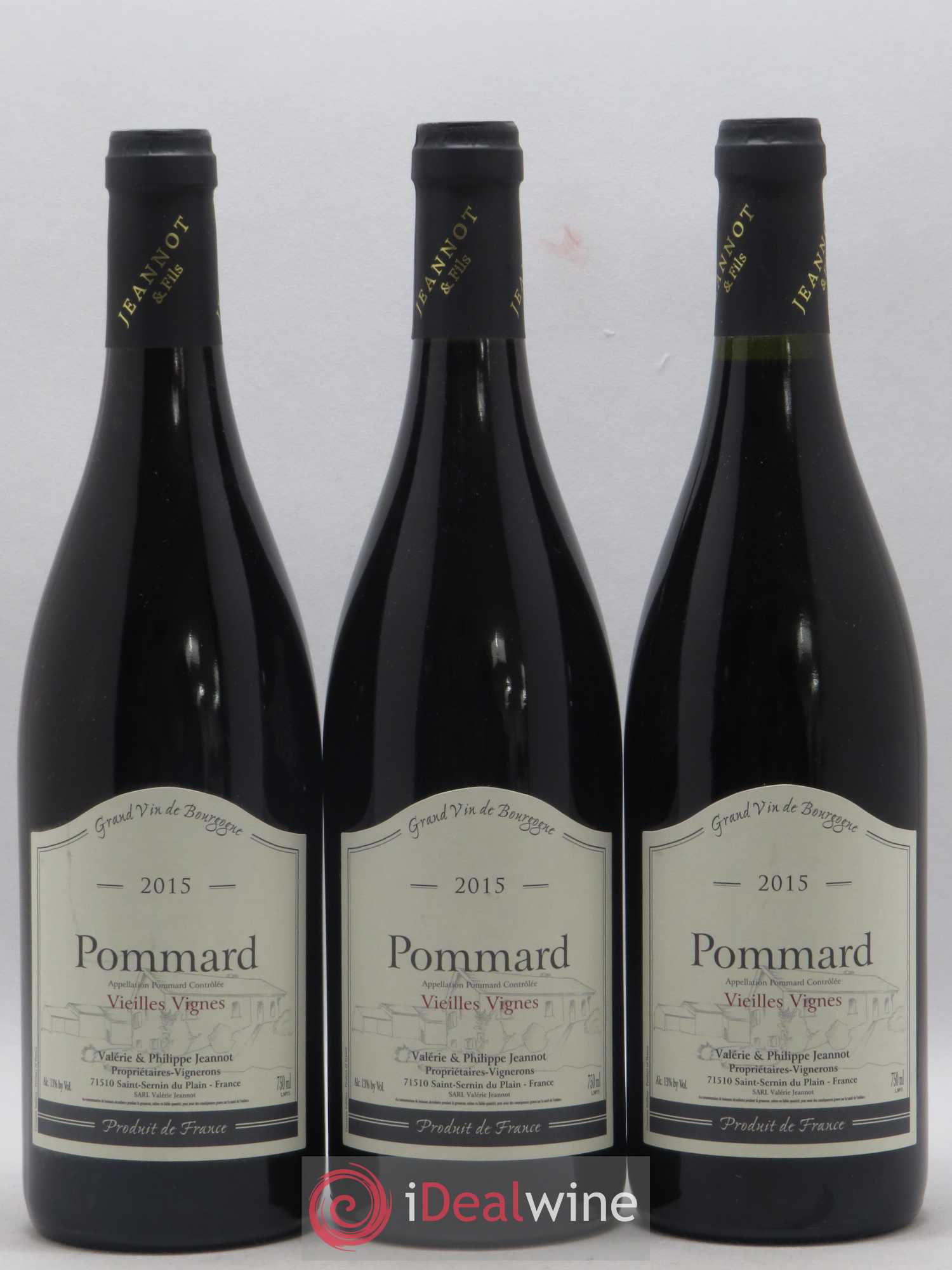 Pommard Vieilles vignes Valerie et Philippe Jeannot 2015 - Posten von 3 Flaschen - 0