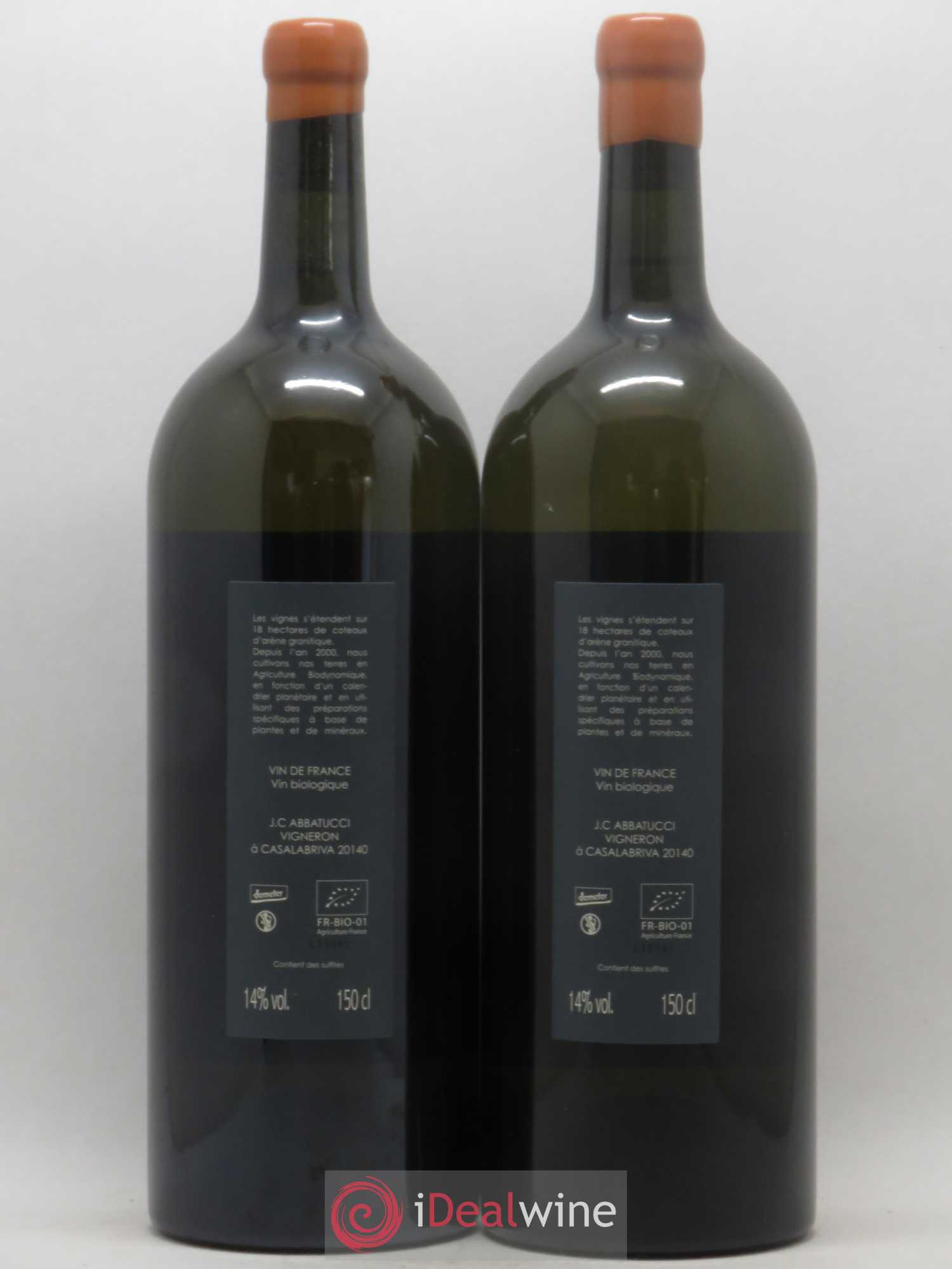 Vin de France Diplomate d'Empire Comte Abbatucci (Domaine) 2015 - Lot de 2 magnums - 1