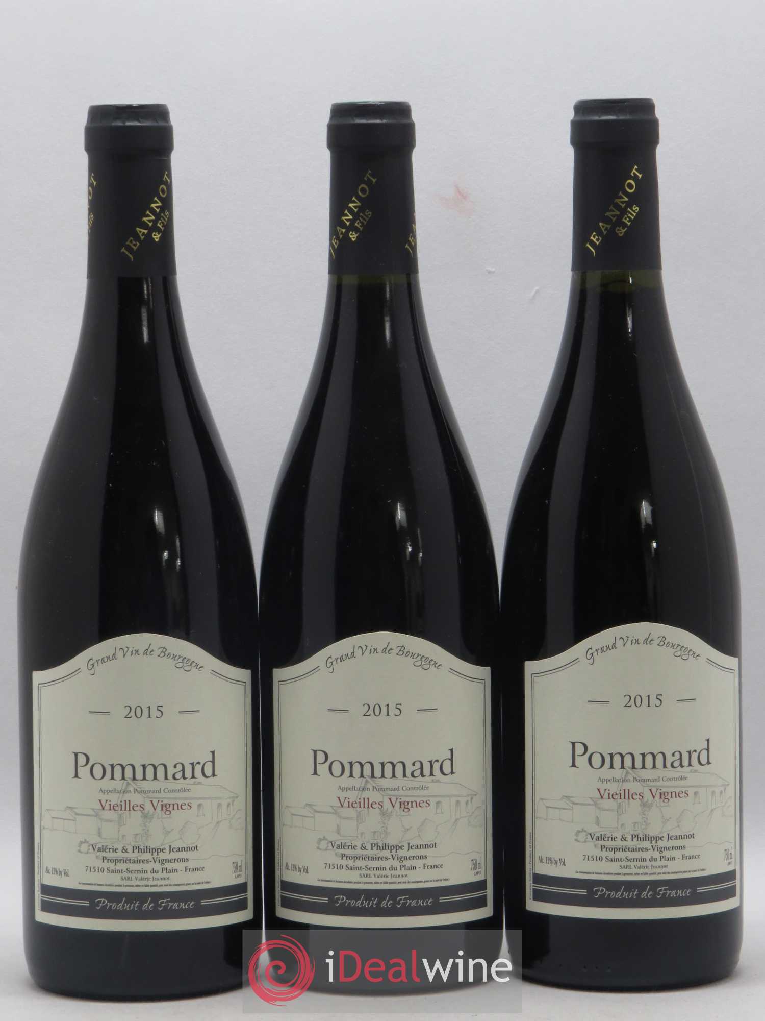 Pommard Vieilles vignes Valerie et Philippe Jeannot 2015 - Posten von 3 Flaschen - 0