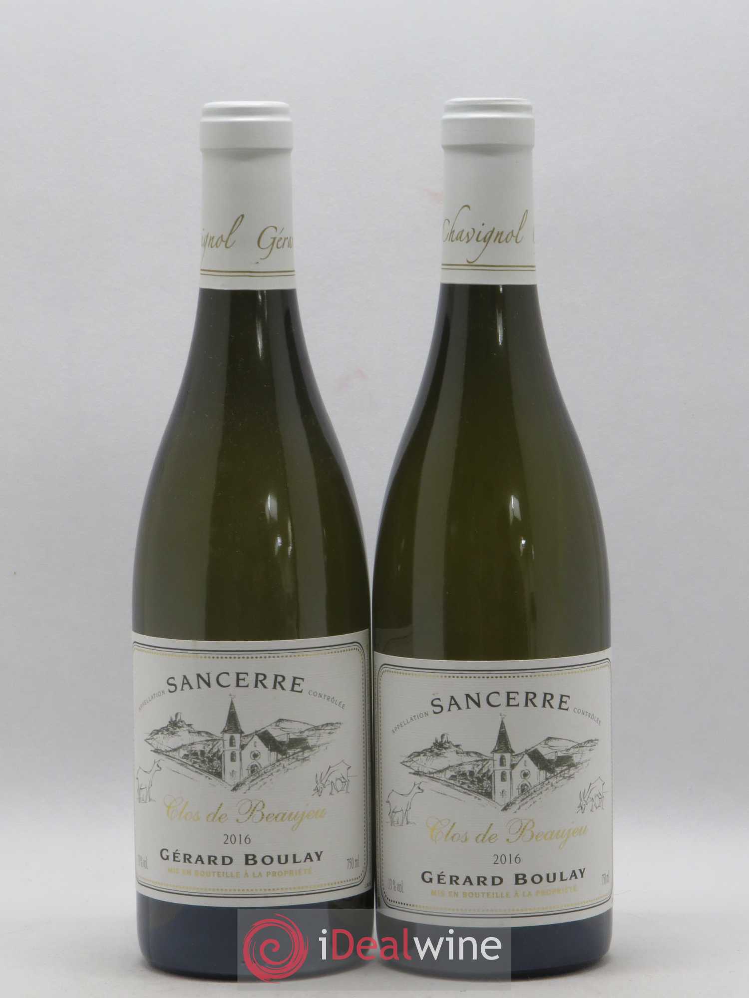 Sancerre Clos de Beaujeu Gérard Boulay 2016 - Lot de 2 bouteilles - 0