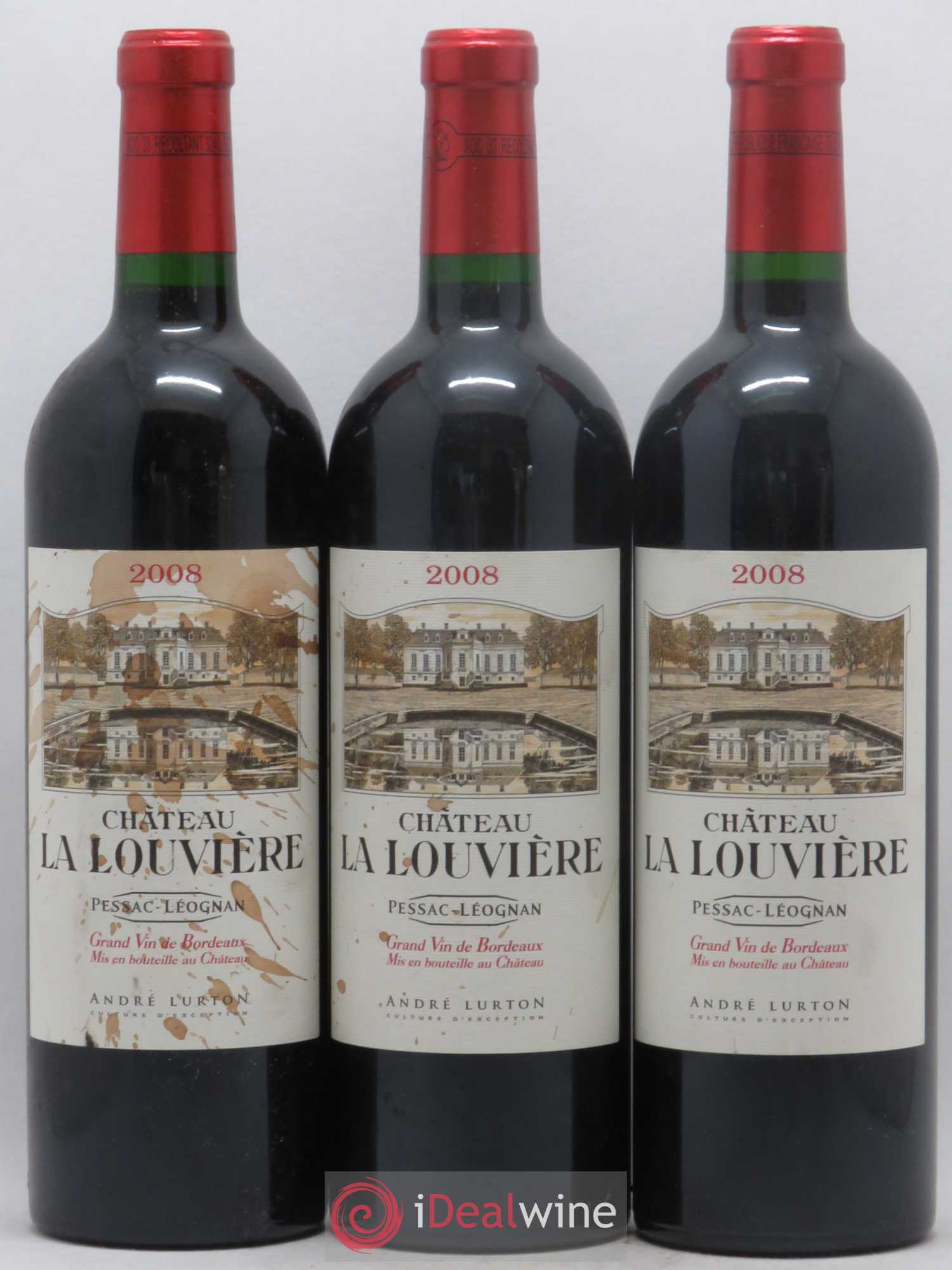 Château la Louvière 2008 - Lot de 6 bouteilles - 1