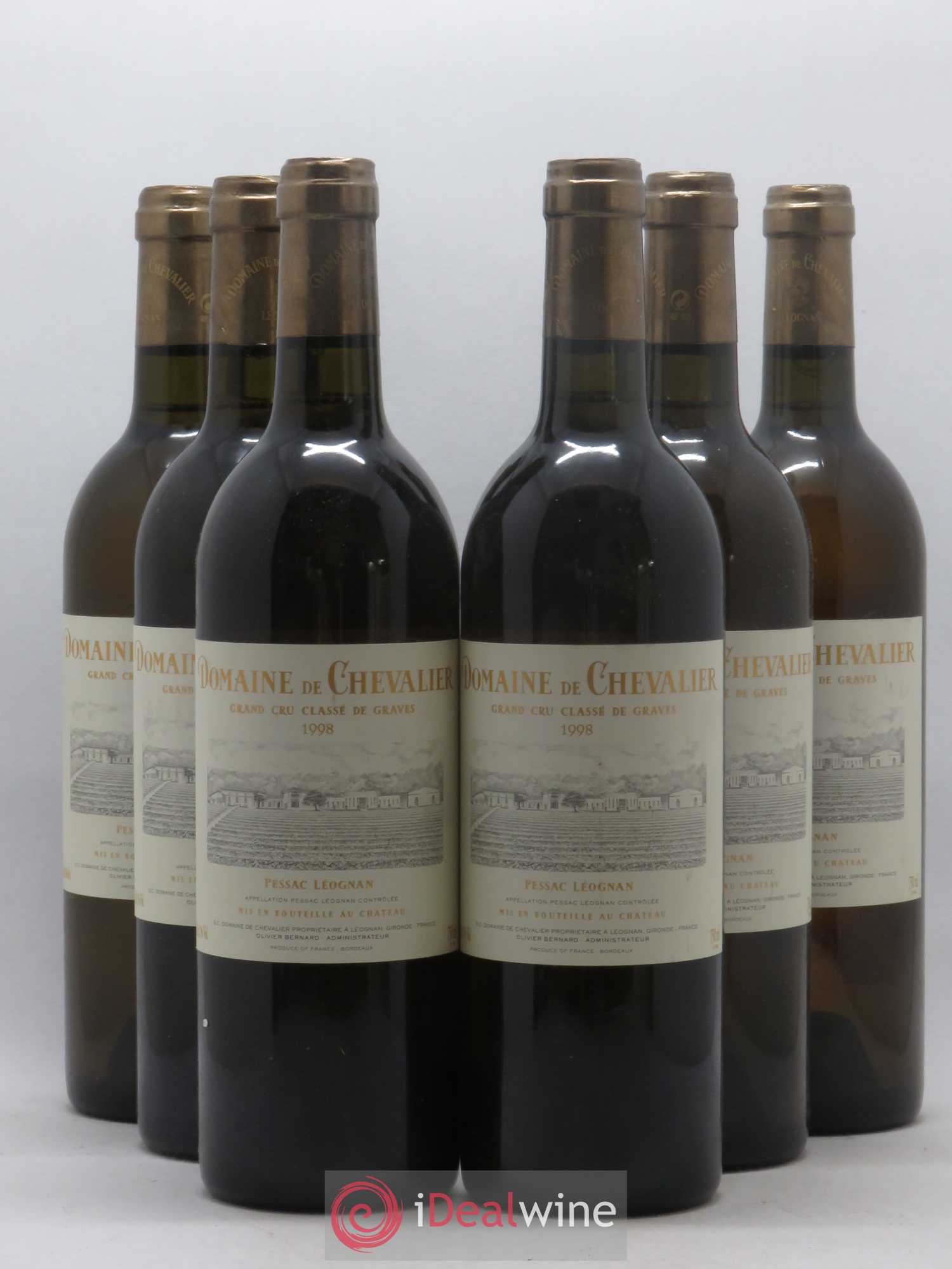 Domaine de Chevalier Cru Classé de Graves 1998 - Lot de 6 bouteilles - 0