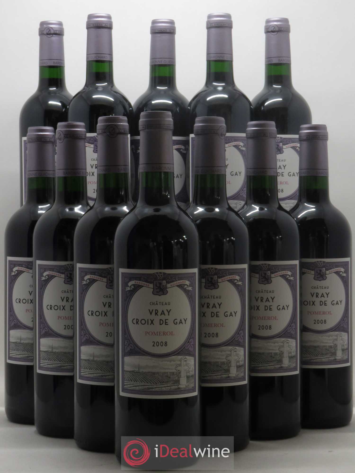 Château Vray Croix de Gay 2008 - Lot de 12 bouteilles - 0