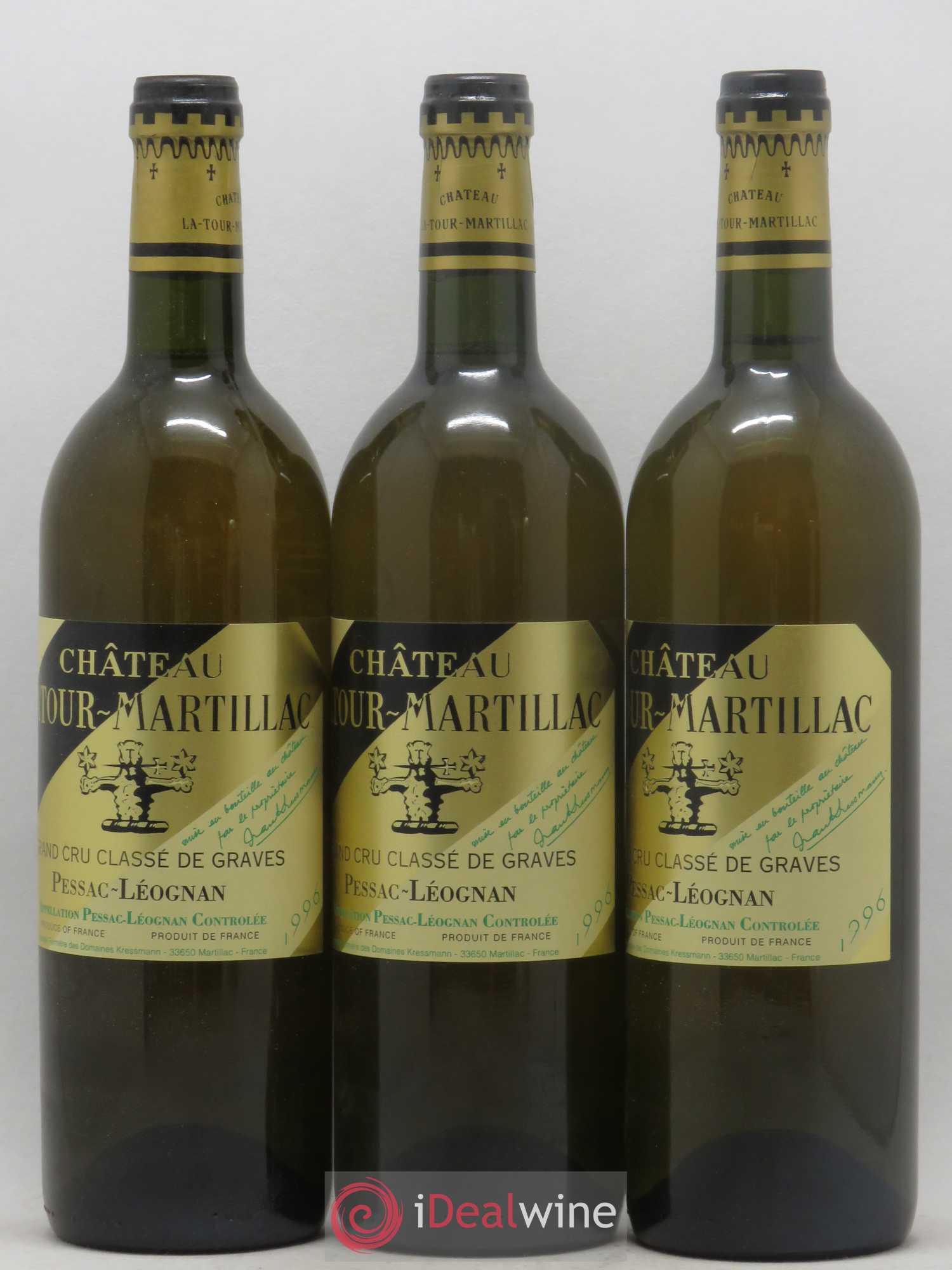 Château Latour-Martillac Cru Classé de Graves 1996 - Lot de 12 bouteilles - 1