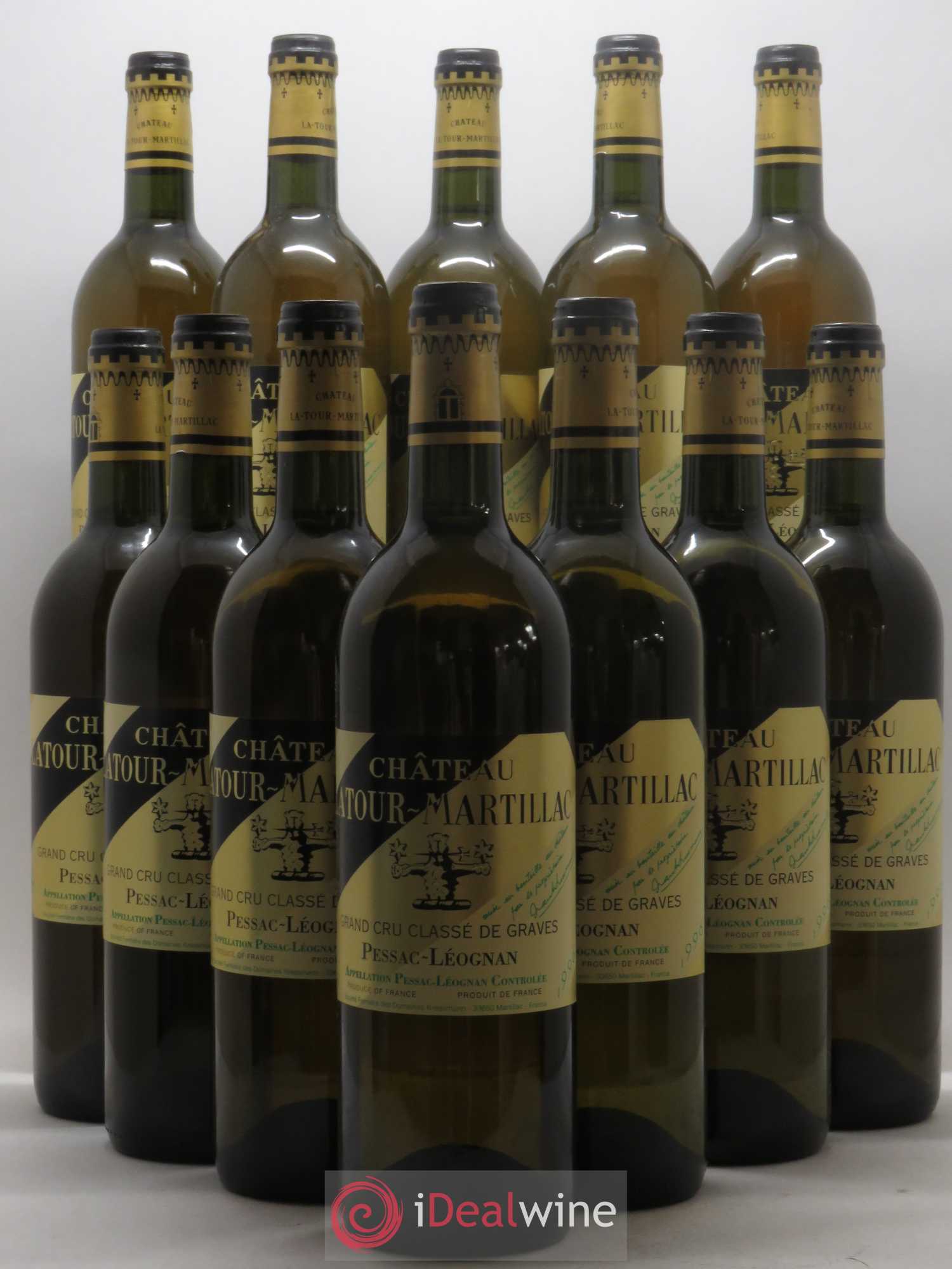 Château Latour-Martillac Cru Classé de Graves 1996 - Lot de 12 bouteilles - 0