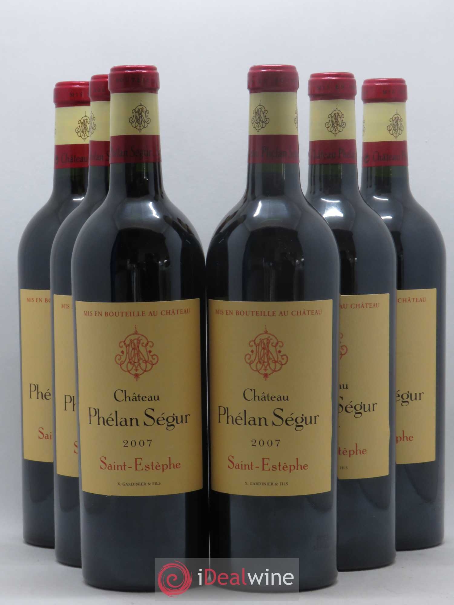 Château Phélan Ségur 2007 - Lot de 6 bouteilles - 0