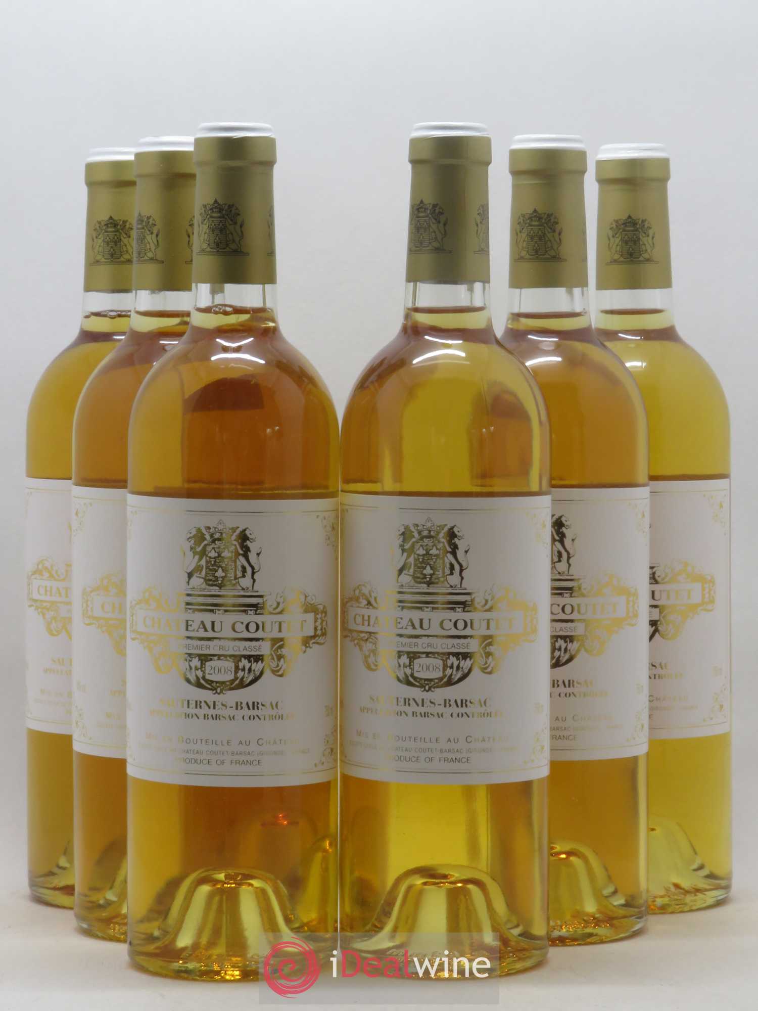 Château Coutet 1er Grand Cru Classé 2008 - Lotto di 6 bottiglie - 0