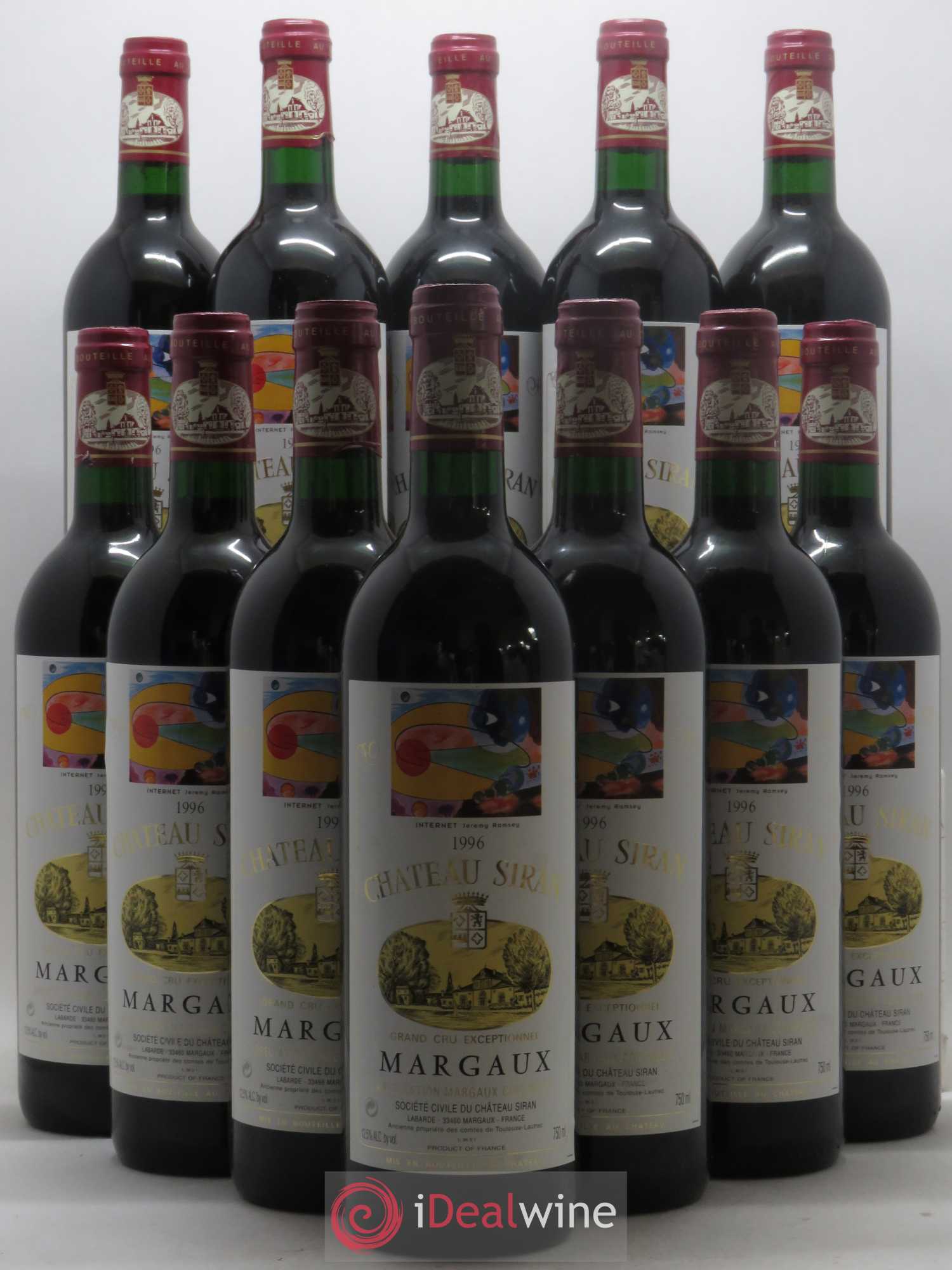 Château Siran 1996 - Lot de 12 bouteilles - 0