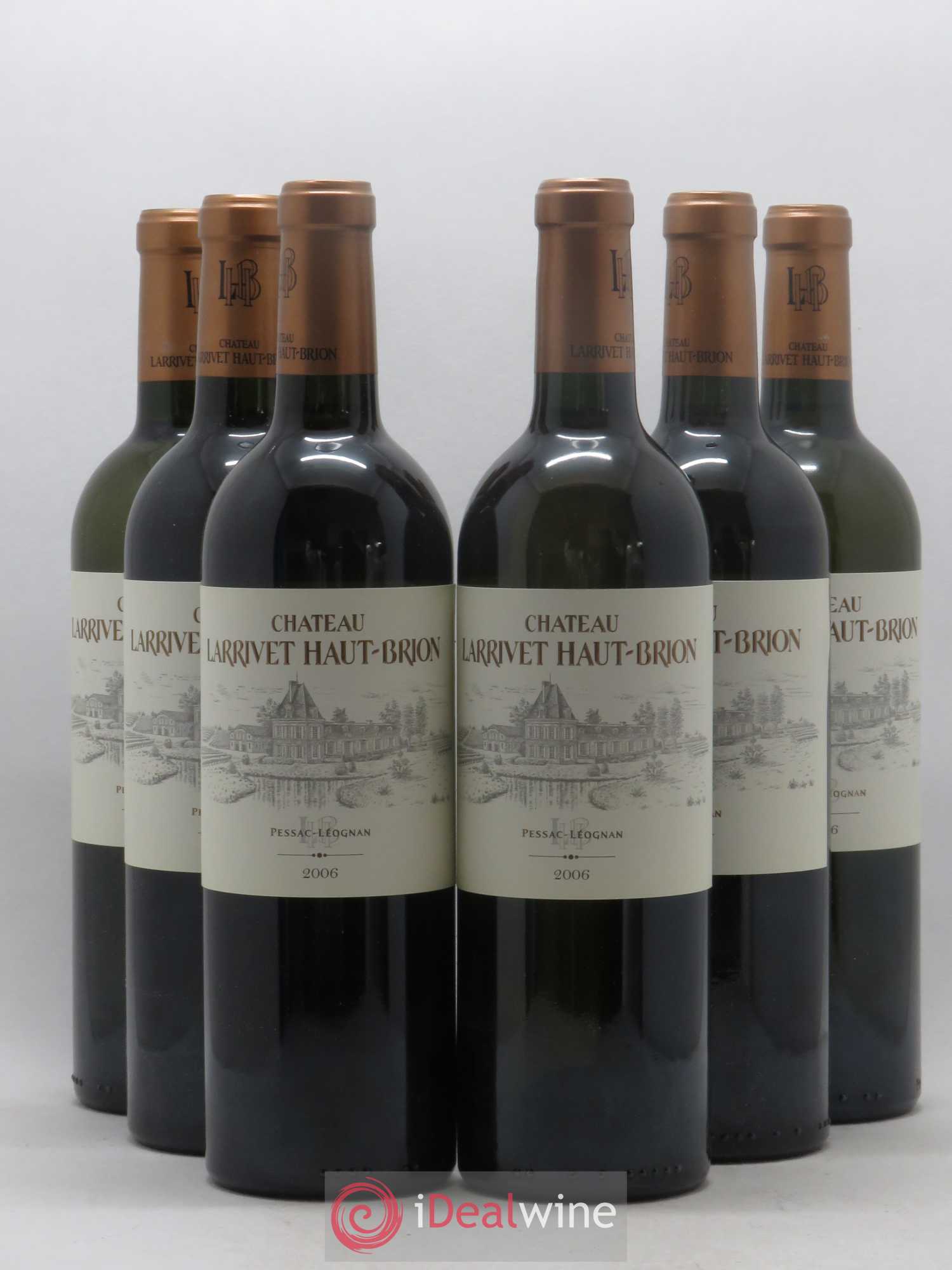 Château Larrivet Haut-Brion 2006 - Lot de 6 bouteilles - 0