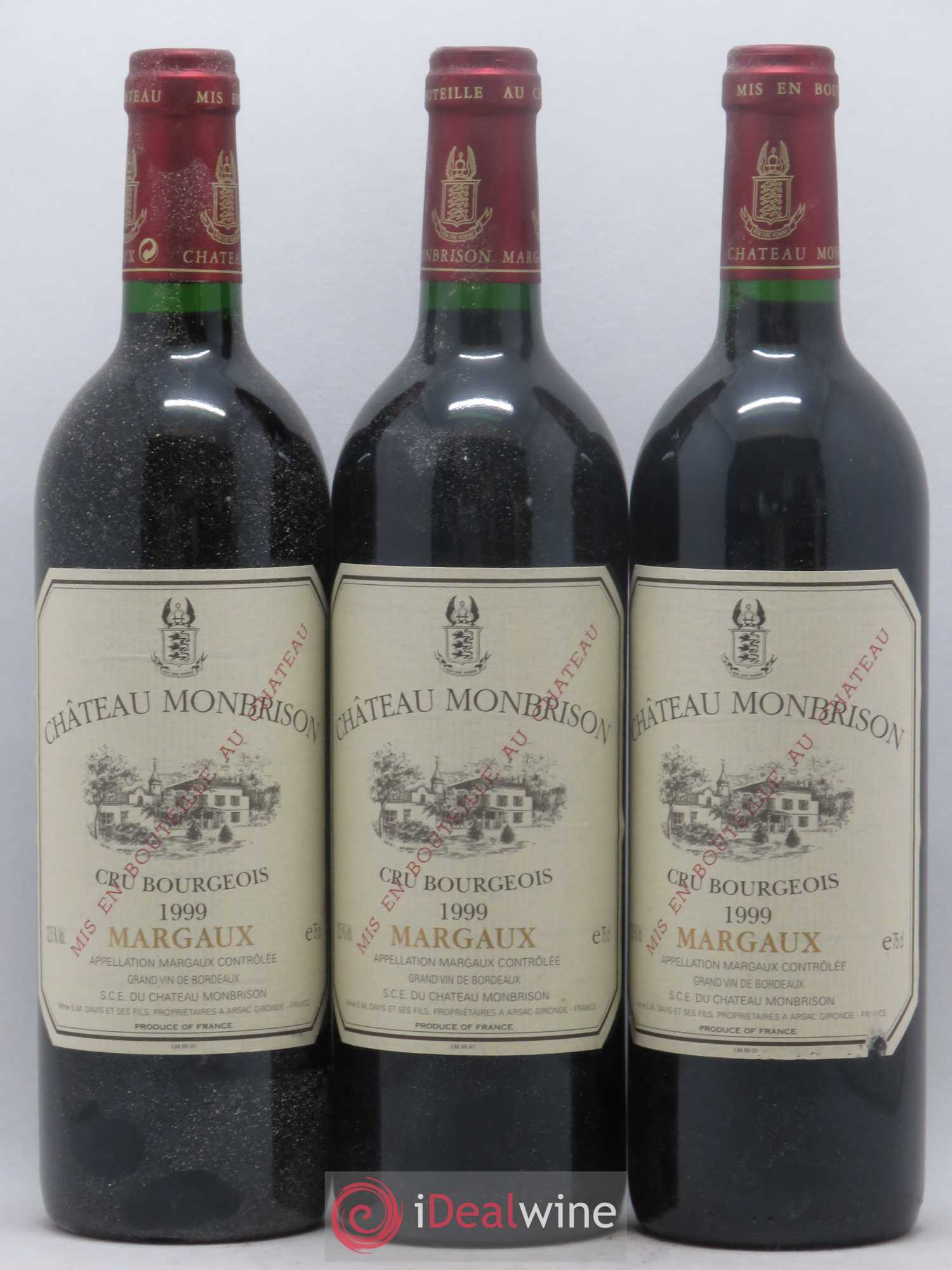 Château Monbrison 1999 - Lot de 12 bouteilles - 1