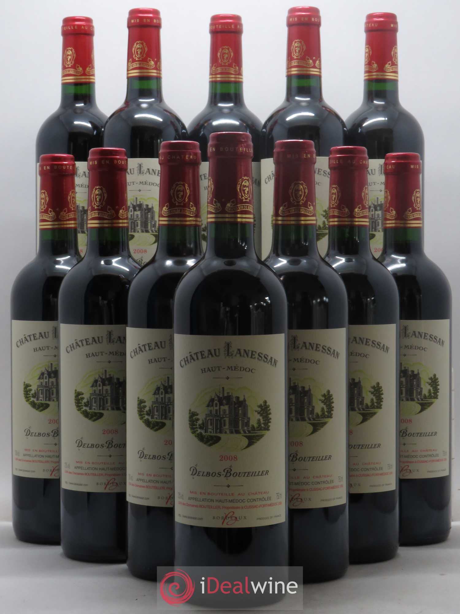 Château Lanessan Cru Bourgeois 2008 - Lot de 12 bouteilles - 0