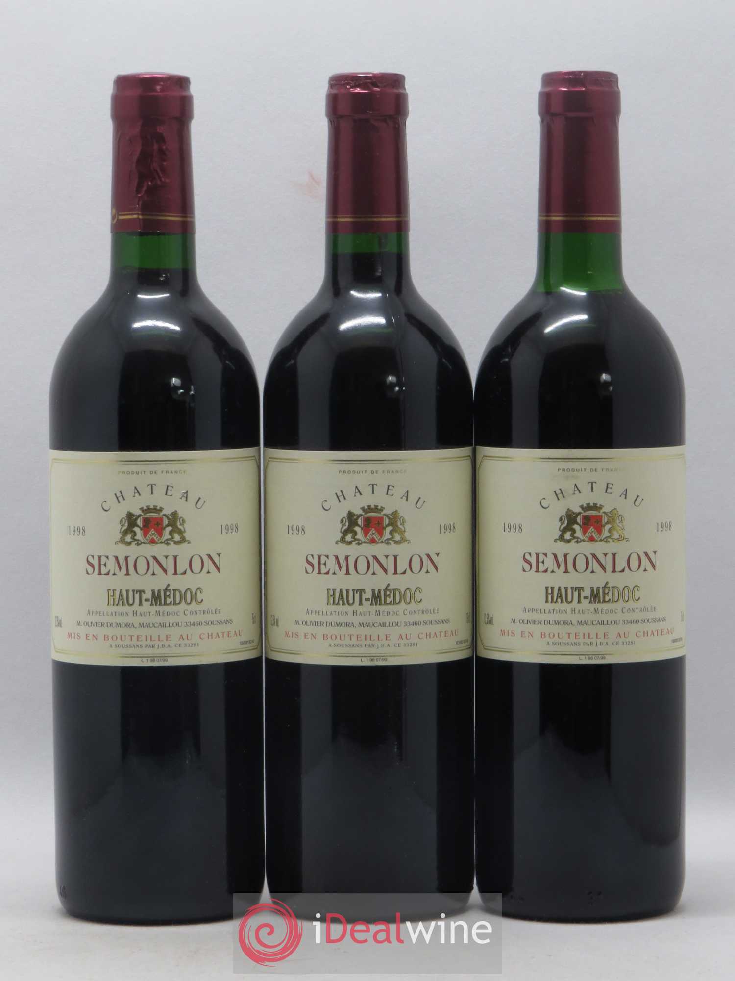 Haut Médoc Chateau Semonlon 1998 - Posten von 6 Flaschen - 1
