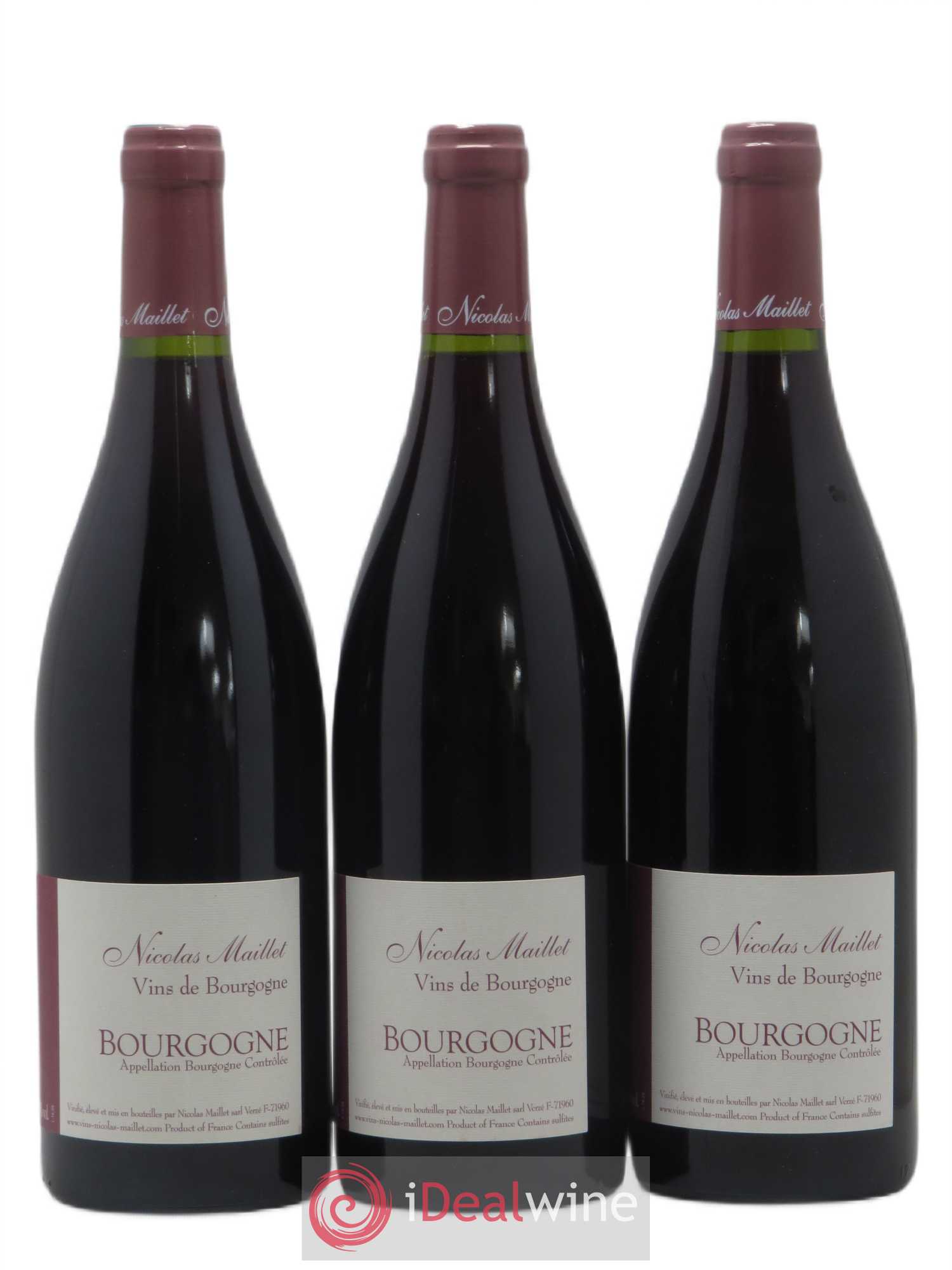 Bourgogne Nicolas Maillet 2016 - Lot de 3 bouteilles - 0