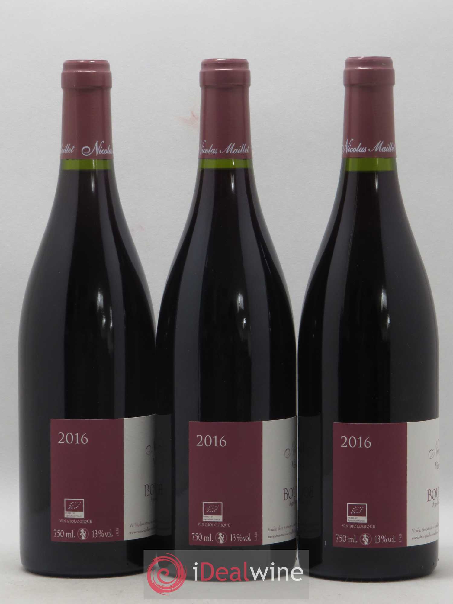 Bourgogne Nicolas Maillet 2016 - Lot de 3 bouteilles - 1