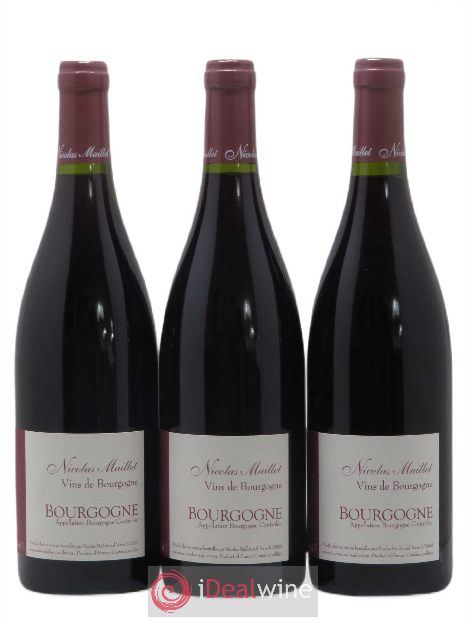 Bourgogne Nicolas Maillet 2016 - Lot de 3 bouteilles - 0