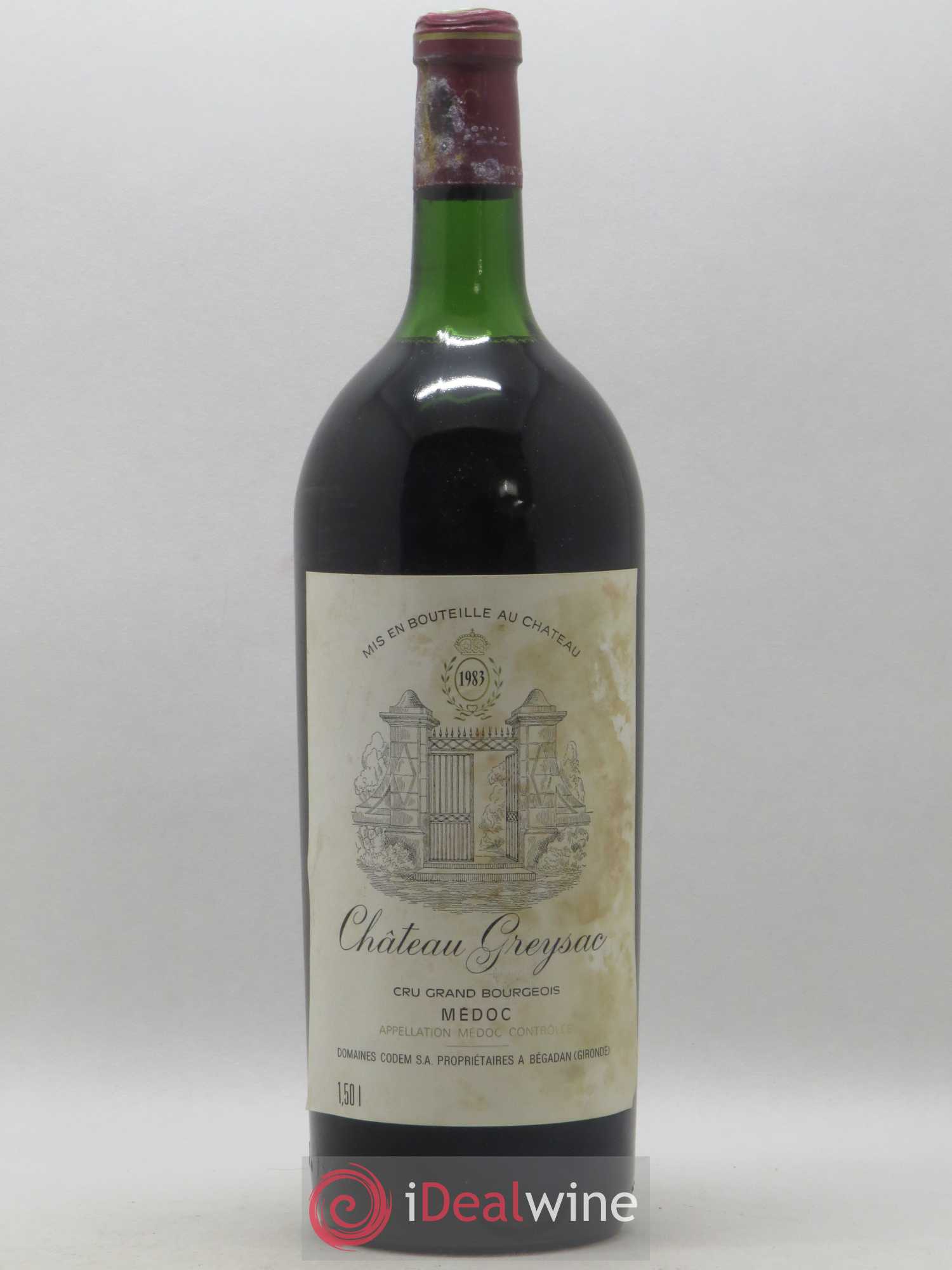 Château Greysac Cru Bourgeois 1983 - Lot de 1 magnum - 0