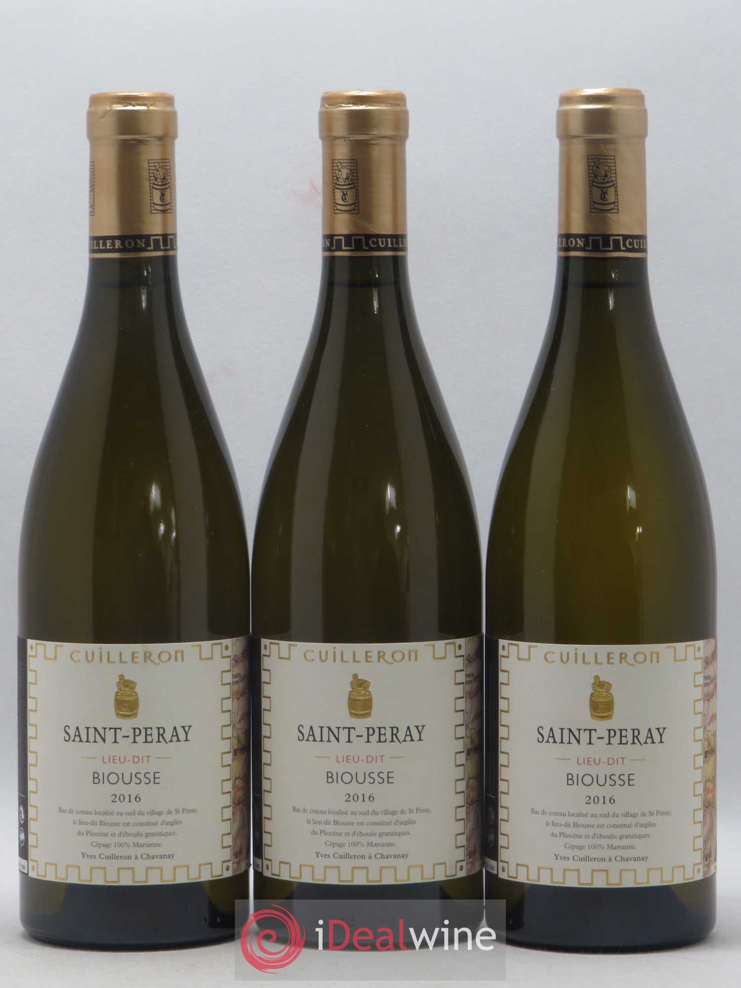 Saint-Péray Lieu-Dit Biousse Domaine Yves Cuilleron 2016 - Posten von 3 Flaschen - 0