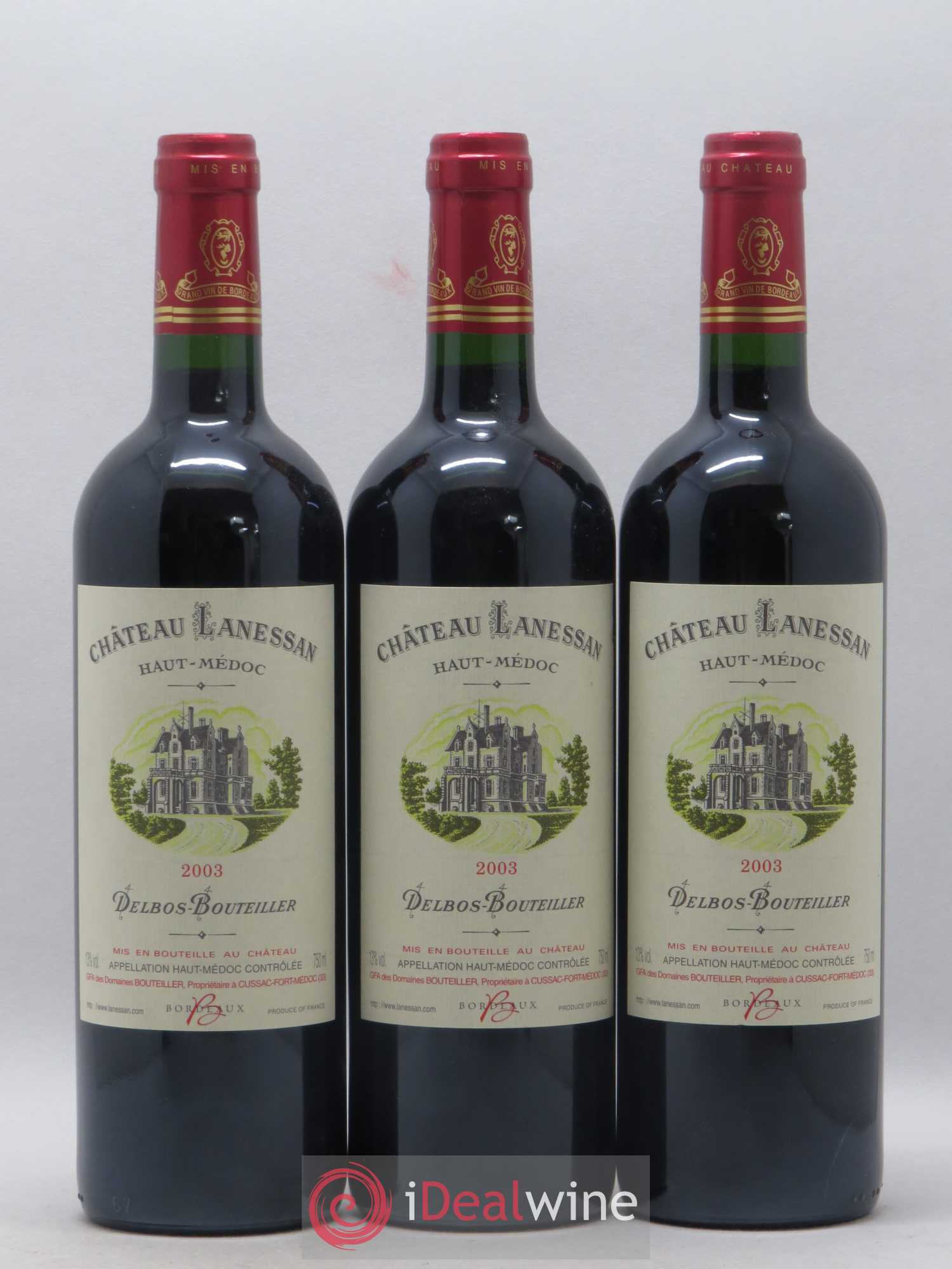 Château Lanessan Cru Bourgeois Delbos Bouteiller 2003 - Lot de 6 bouteilles - 2