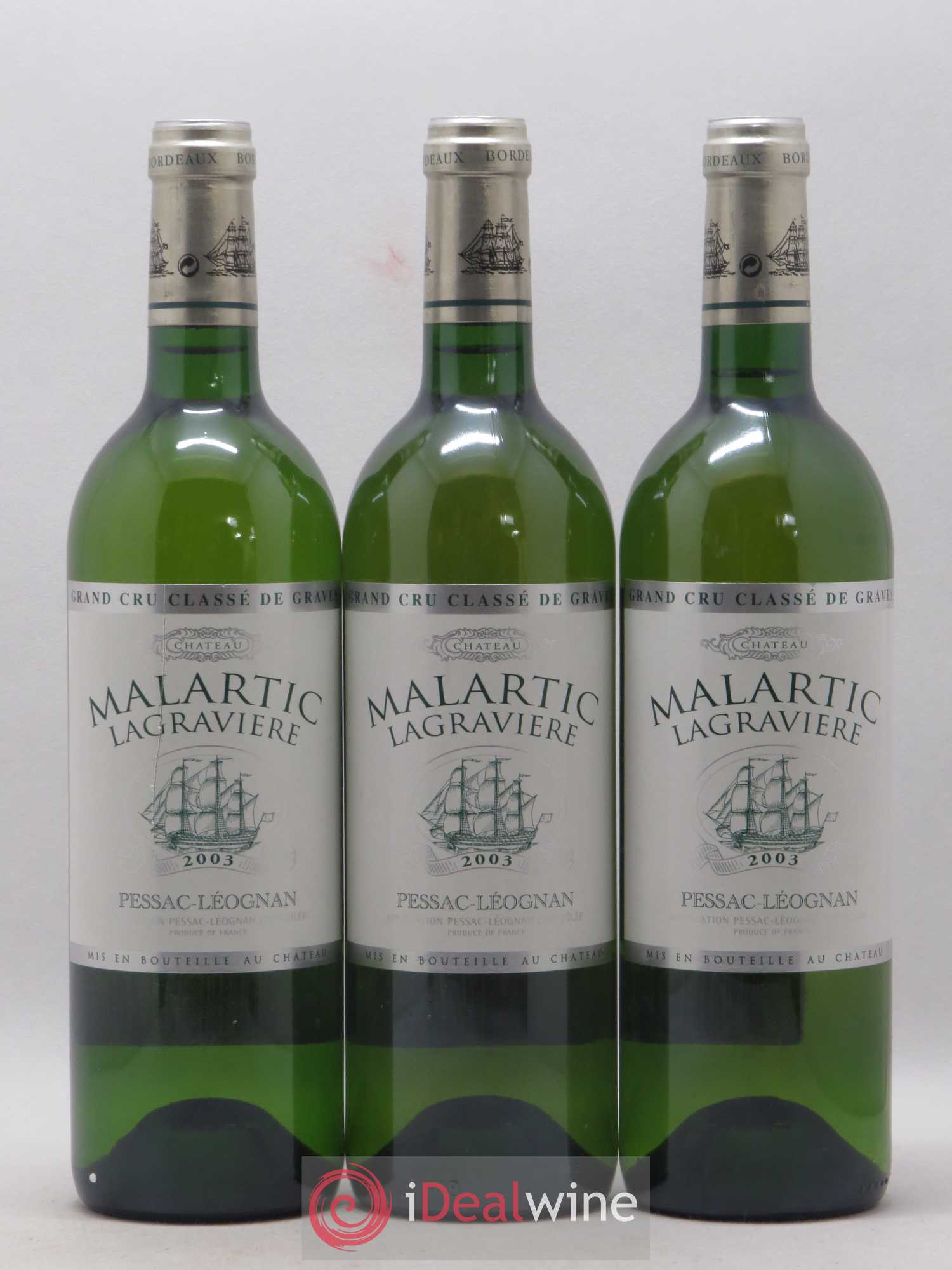 Château Malartic-Lagravière Cru Classé de Graves 2003 - Lot de 6 bouteilles - 1