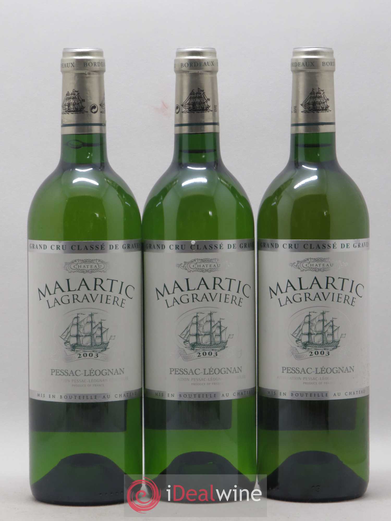 Château Malartic-Lagravière Cru Classé de Graves 2003 - Lot de 6 bouteilles - 2