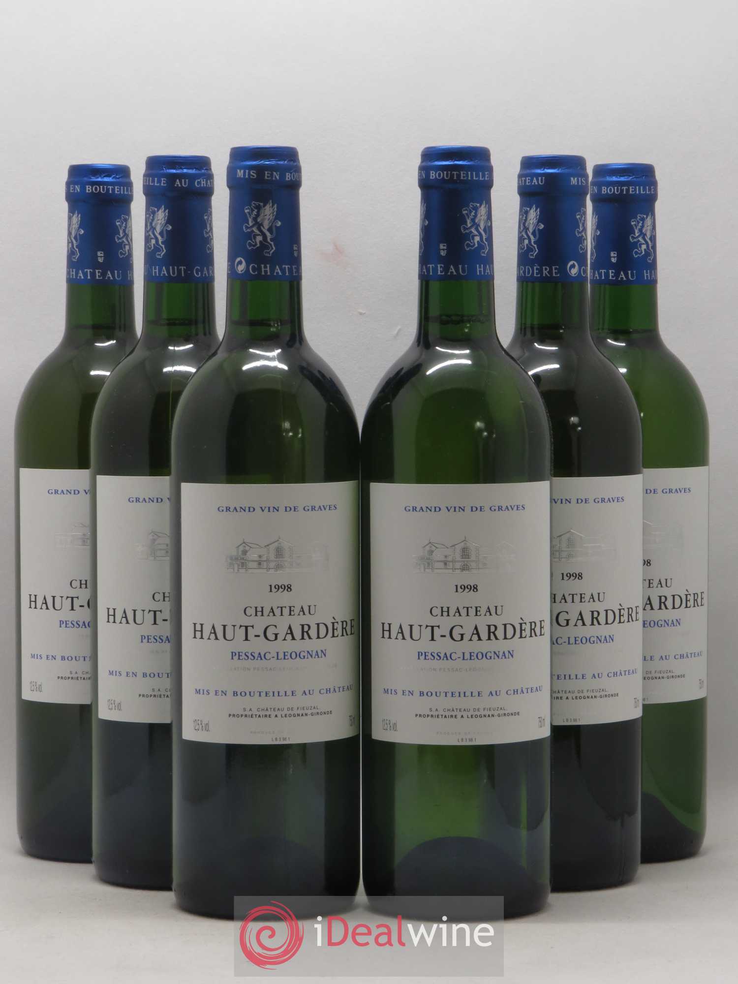 Château Haut-Gardère 1998 - Lot de 6 bouteilles - 0