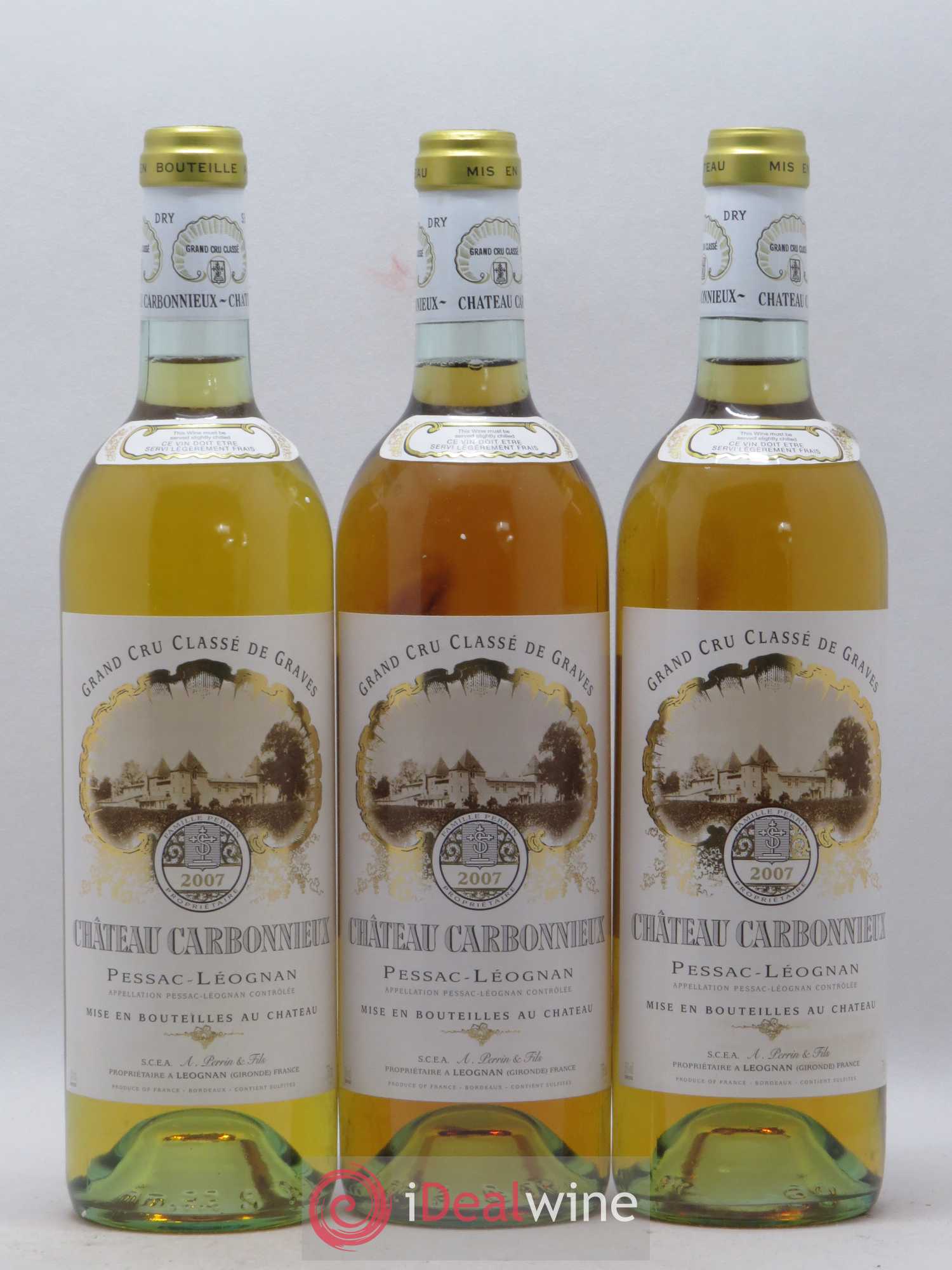 Château Carbonnieux Cru Classé de Graves 2007 - Lot de 6 bouteilles - 1
