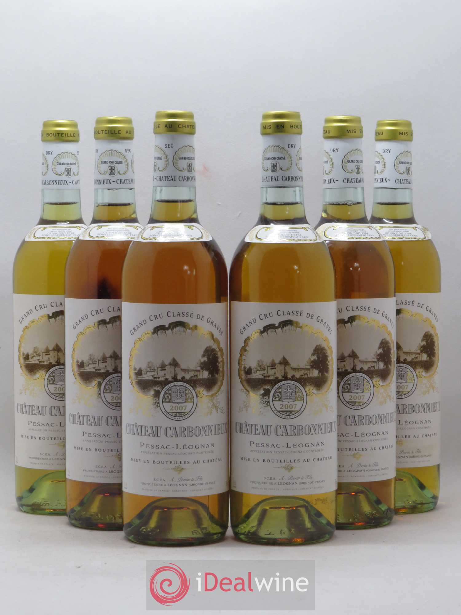 Château Carbonnieux Cru Classé de Graves 2007 - Lot de 6 bouteilles - 0