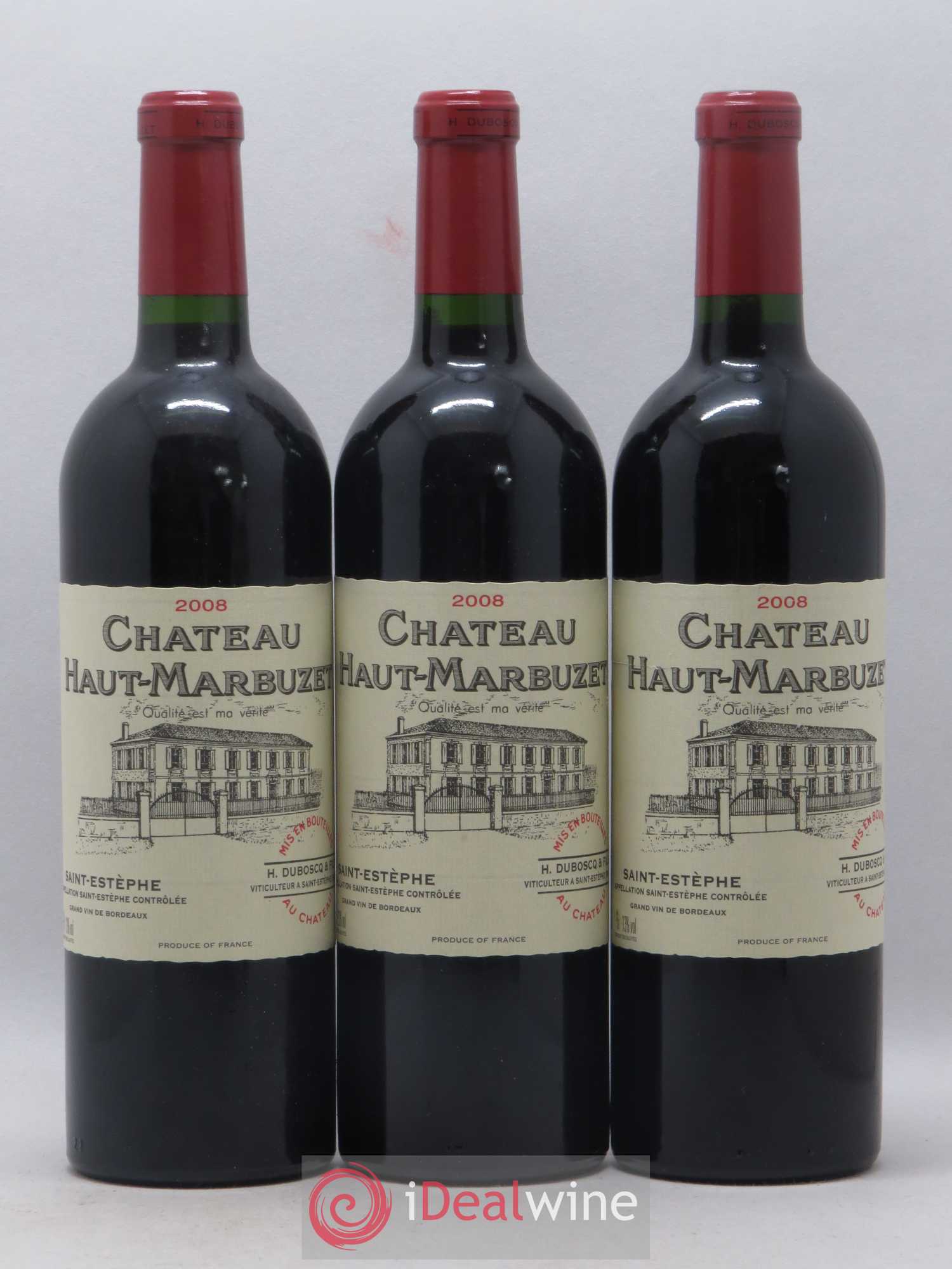 Château Haut Marbuzet 2008 - Lot de 6 bouteilles - 1