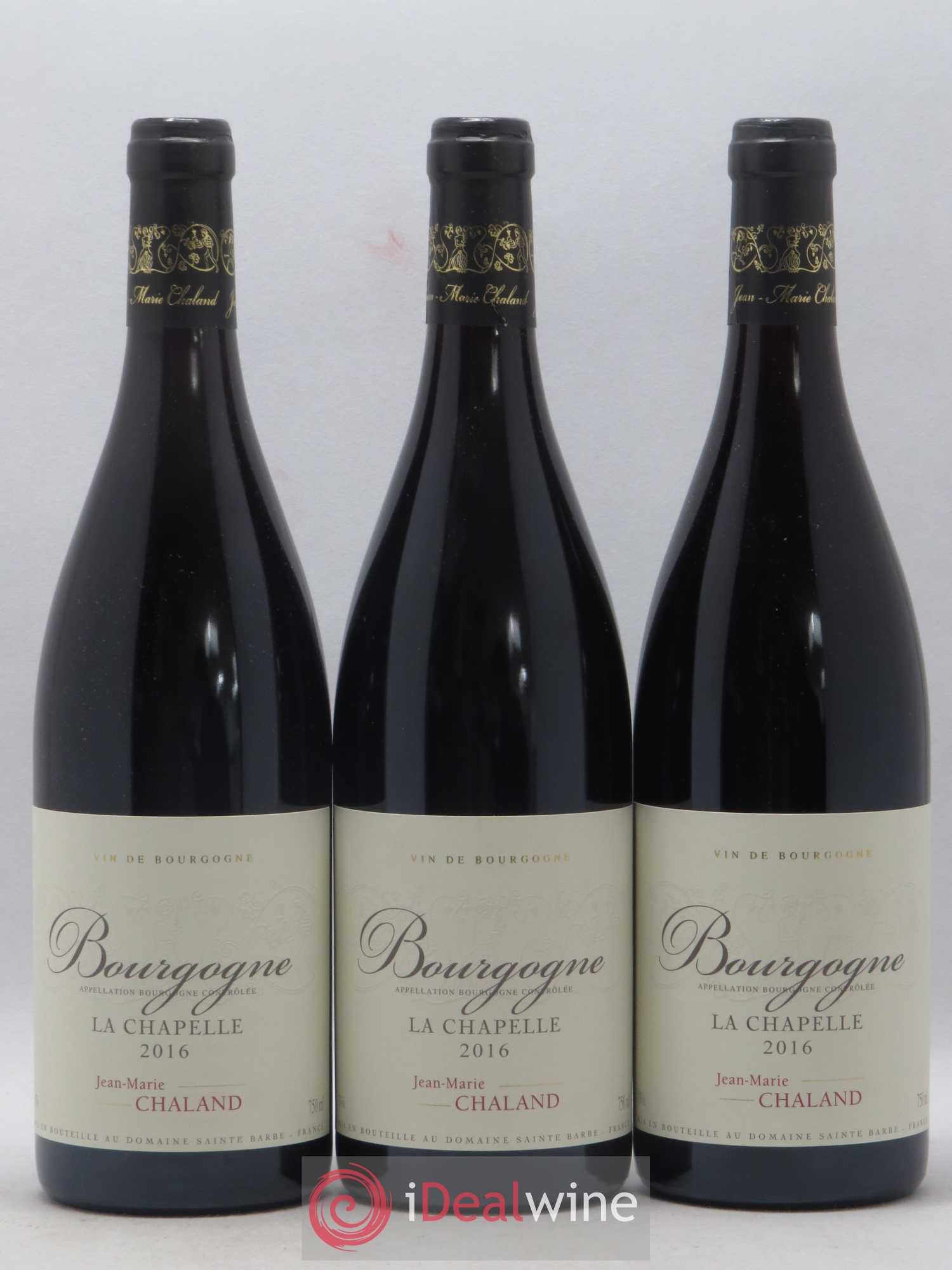 Bourgogne La Chapelle JM Chaland 2016 - Posten von 3 Flaschen - 0