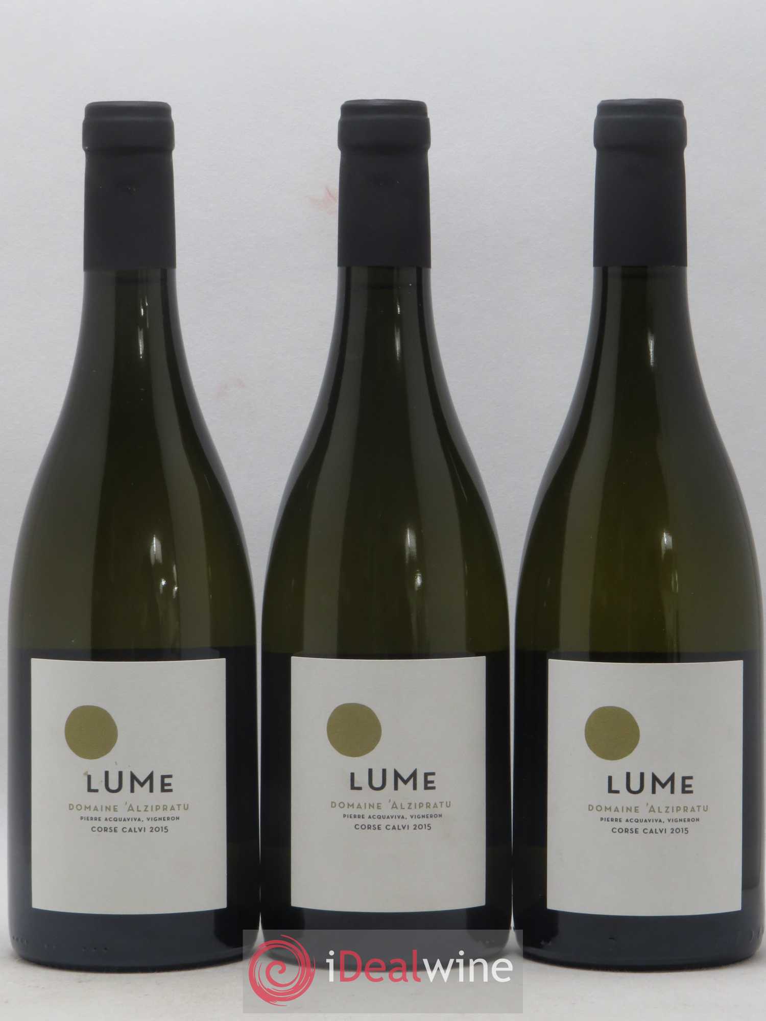 Vin de Corse Calvi Domaine Alzipratu Lume 2015 - Posten von 3 Flaschen - 0