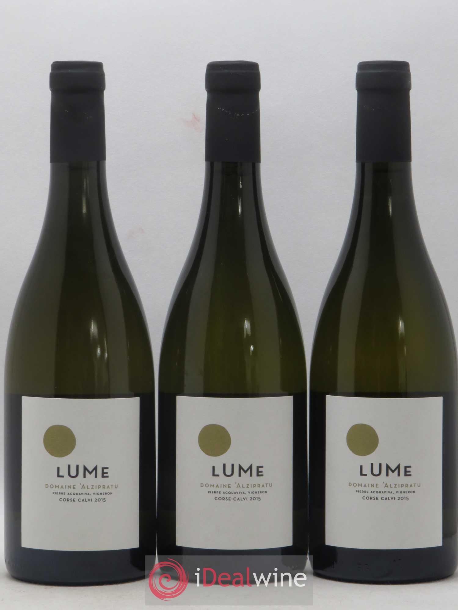 Vin de Corse Calvi Domaine Alzipratu Lume 2015 - Posten von 3 Flaschen - 0