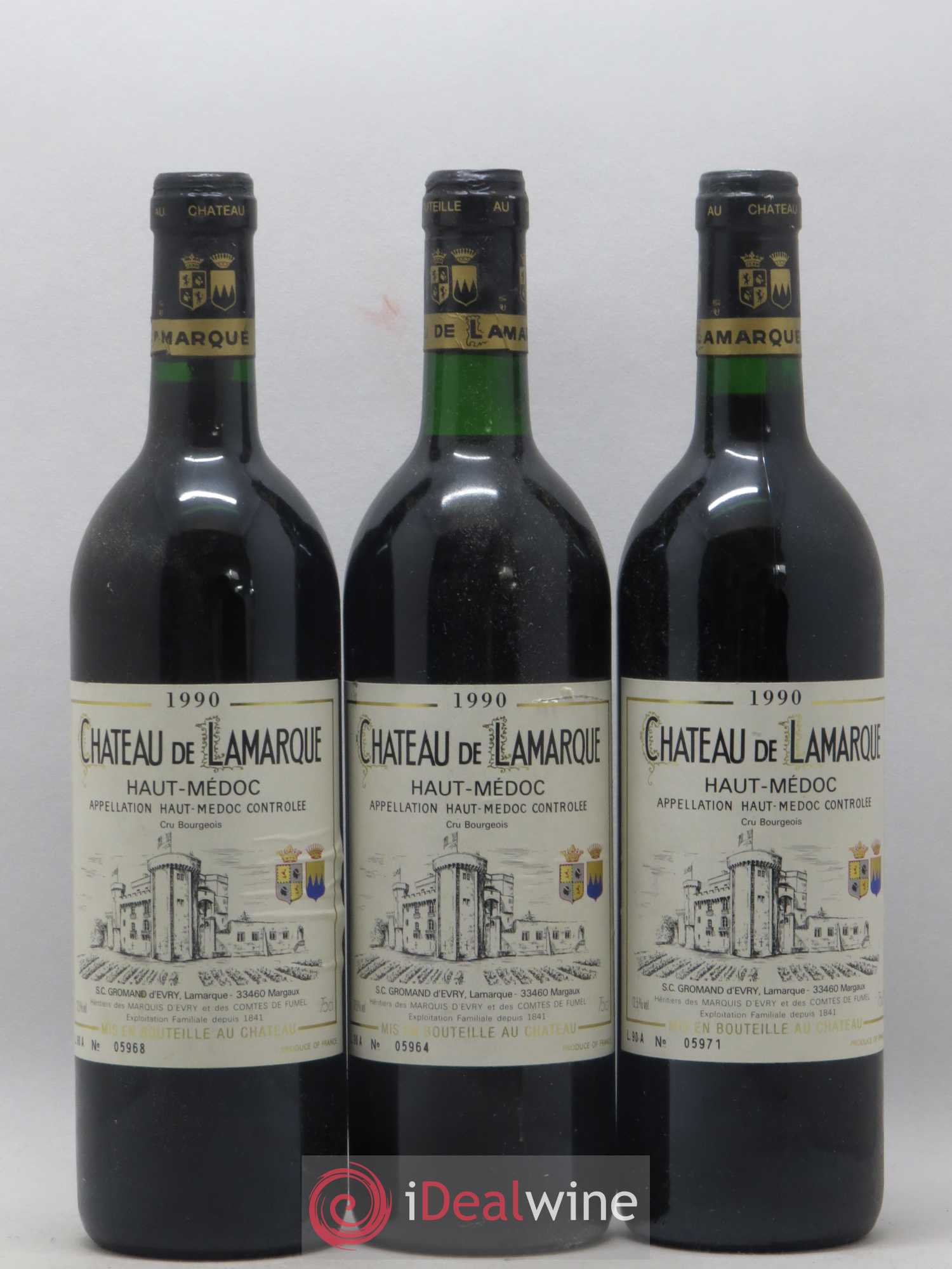 Château de Lamarque Cru Bourgeois 1990 - Lot de 12 bouteilles - 4