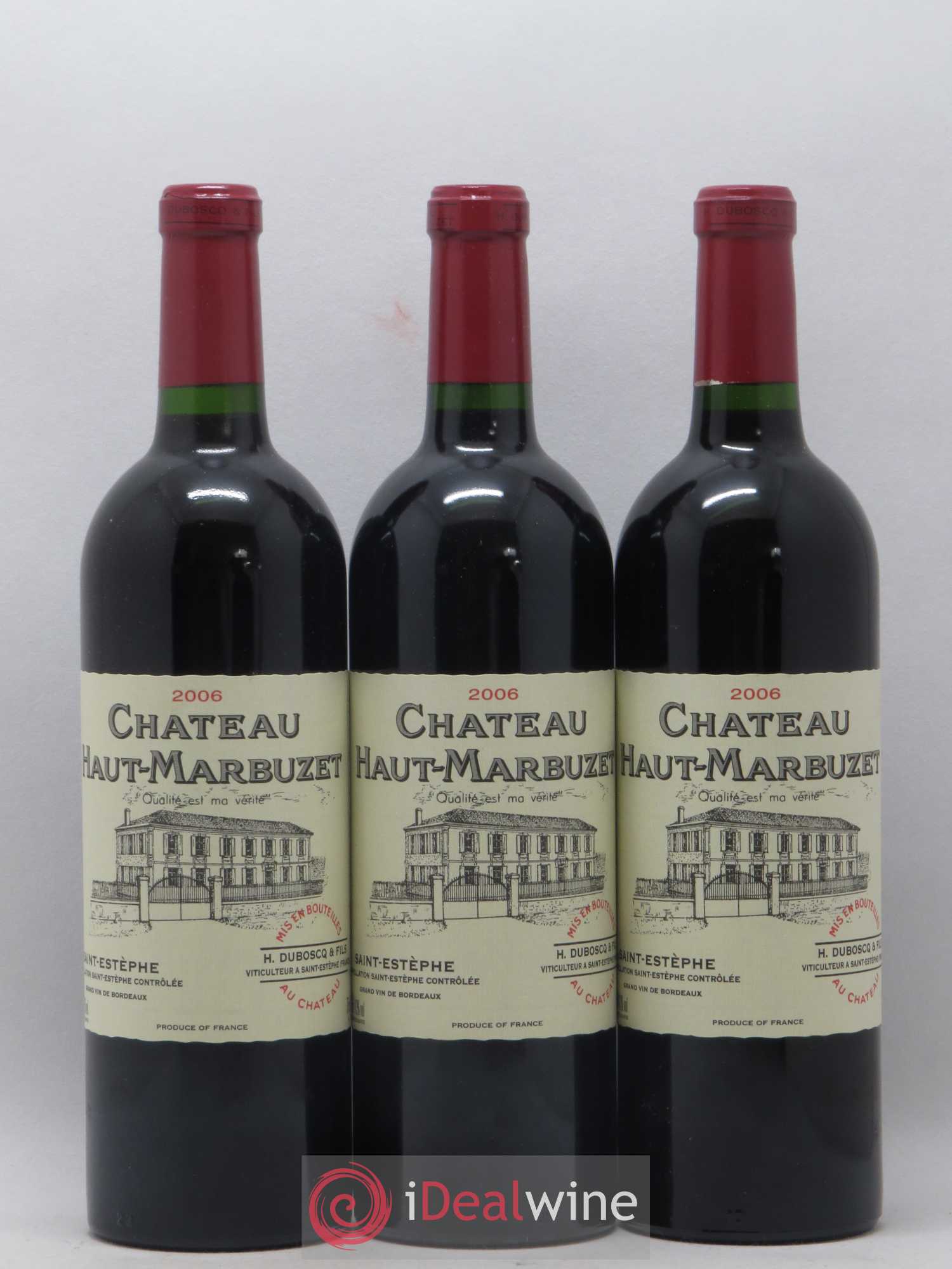 Château Haut Marbuzet 2006 - Lot de 6 bouteilles - 1