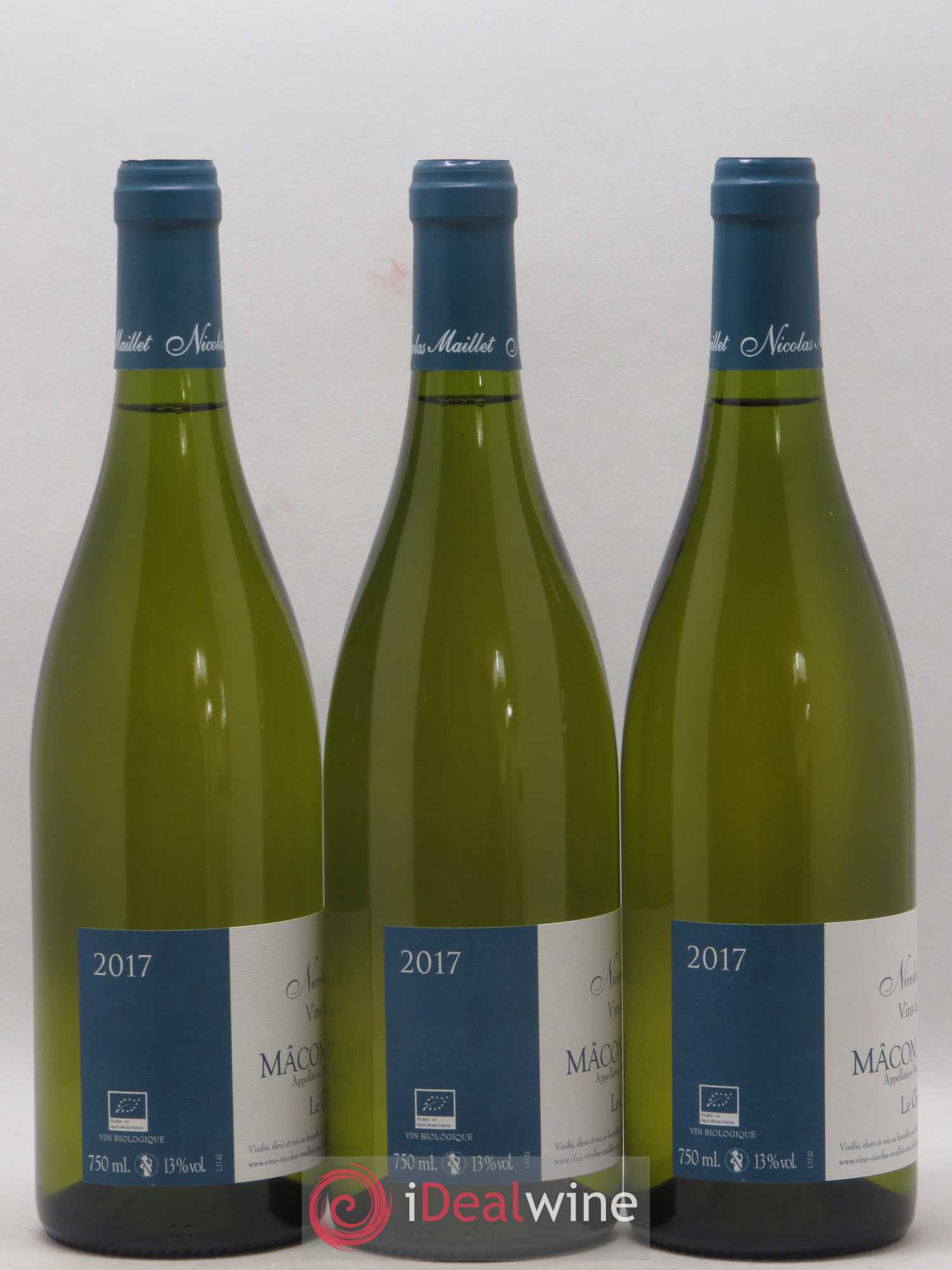 Mâcon-Verzé Le Chemin Blanc Nicolas Maillet 2017 - Lot de 3 bouteilles - 1