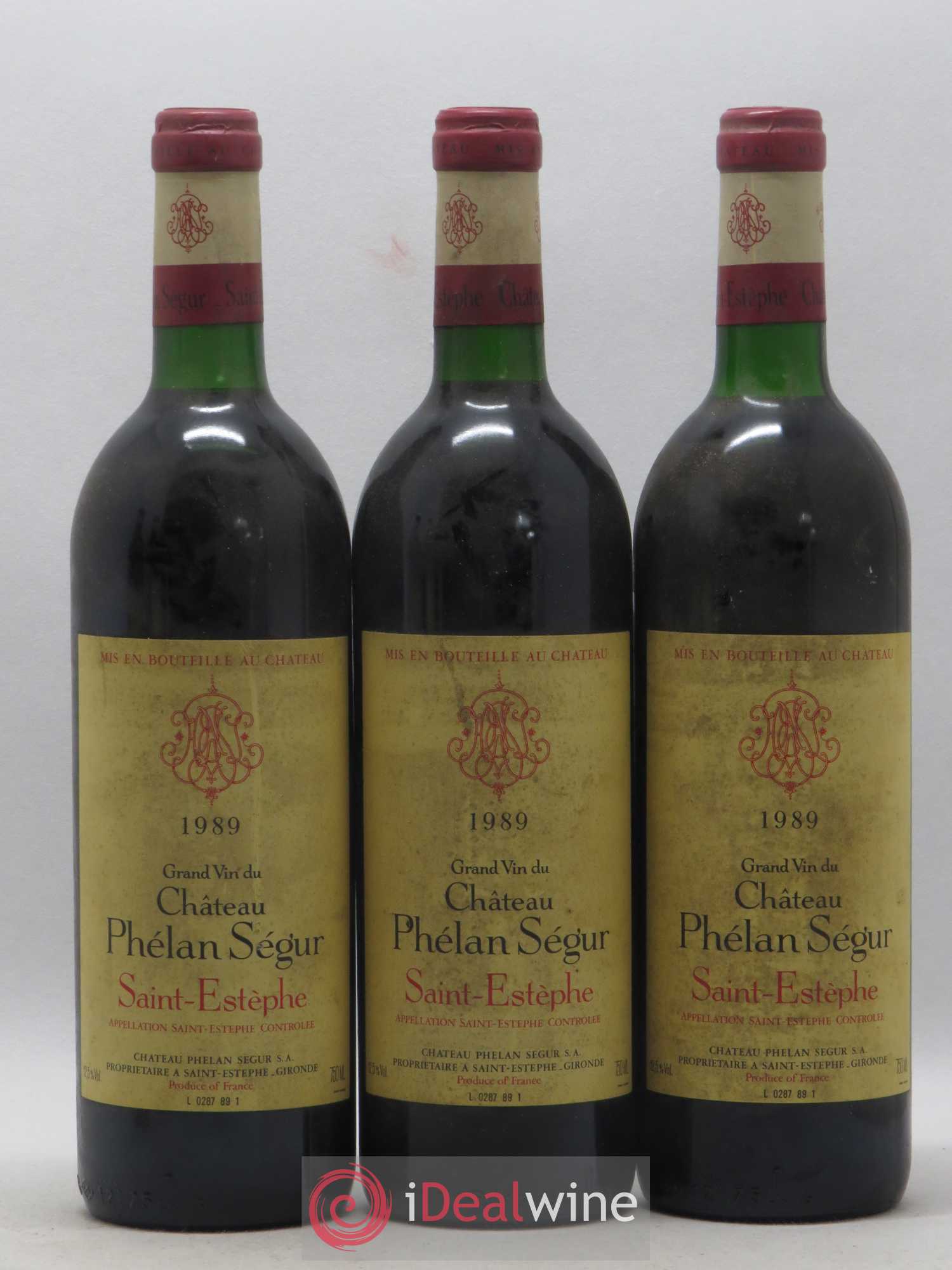 Château Phélan Ségur 1989 - Lot de 6 bouteilles - 2