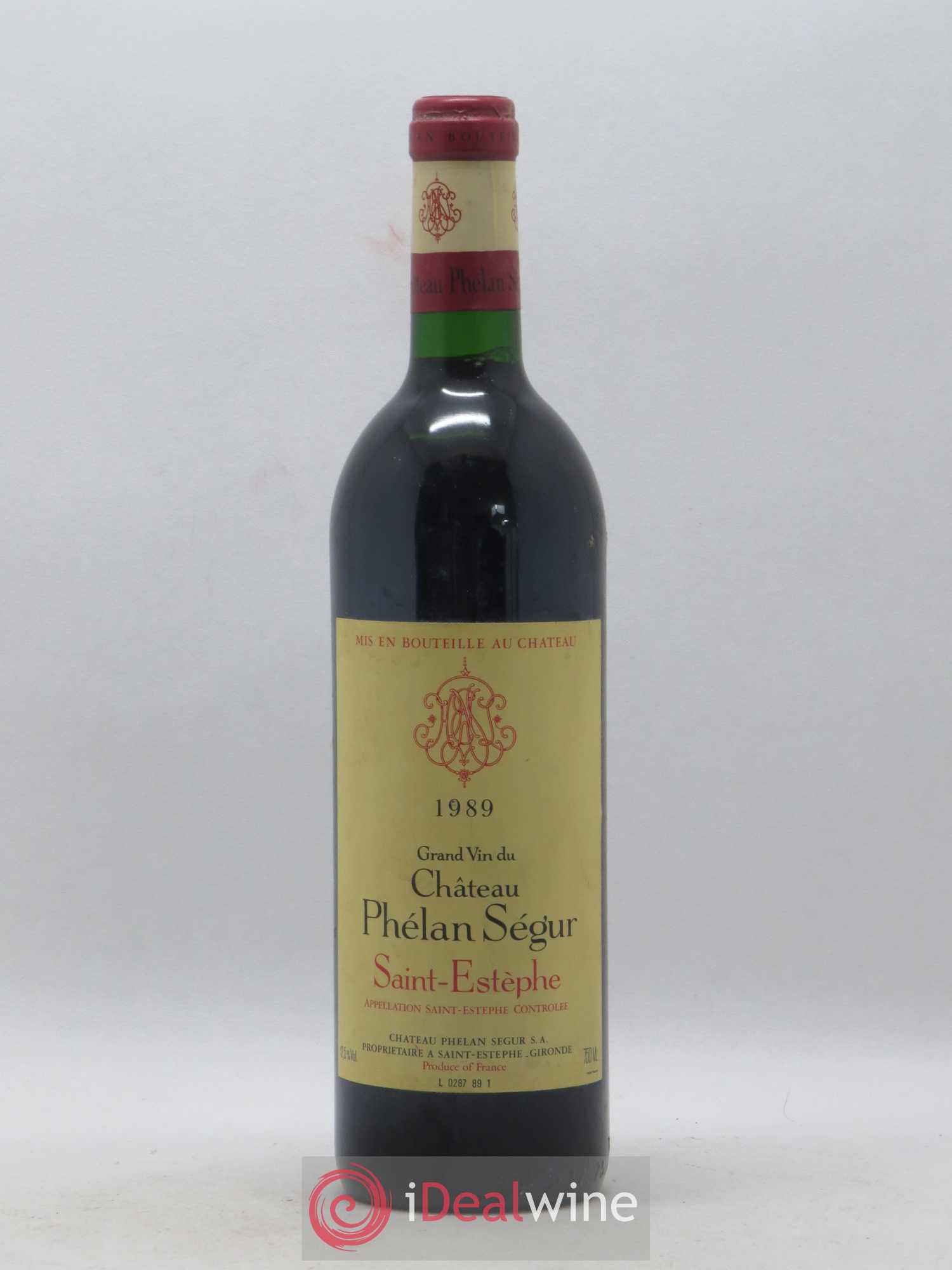 Château Phélan Ségur 1989 - Lot de 1 bouteille - 0