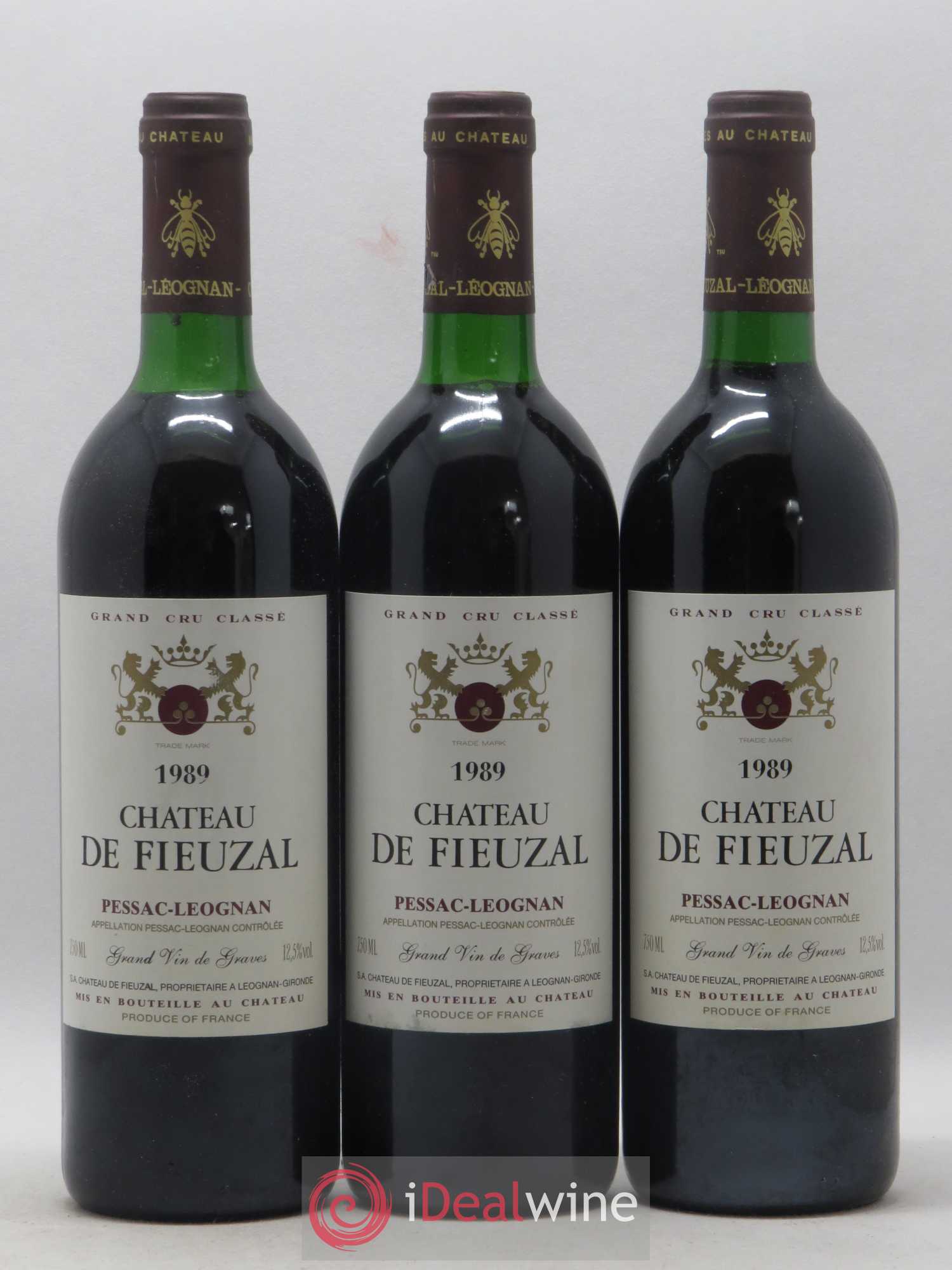 Château de Fieuzal Cru Classé de Graves 1989 - Lot de 6 bouteilles - 1