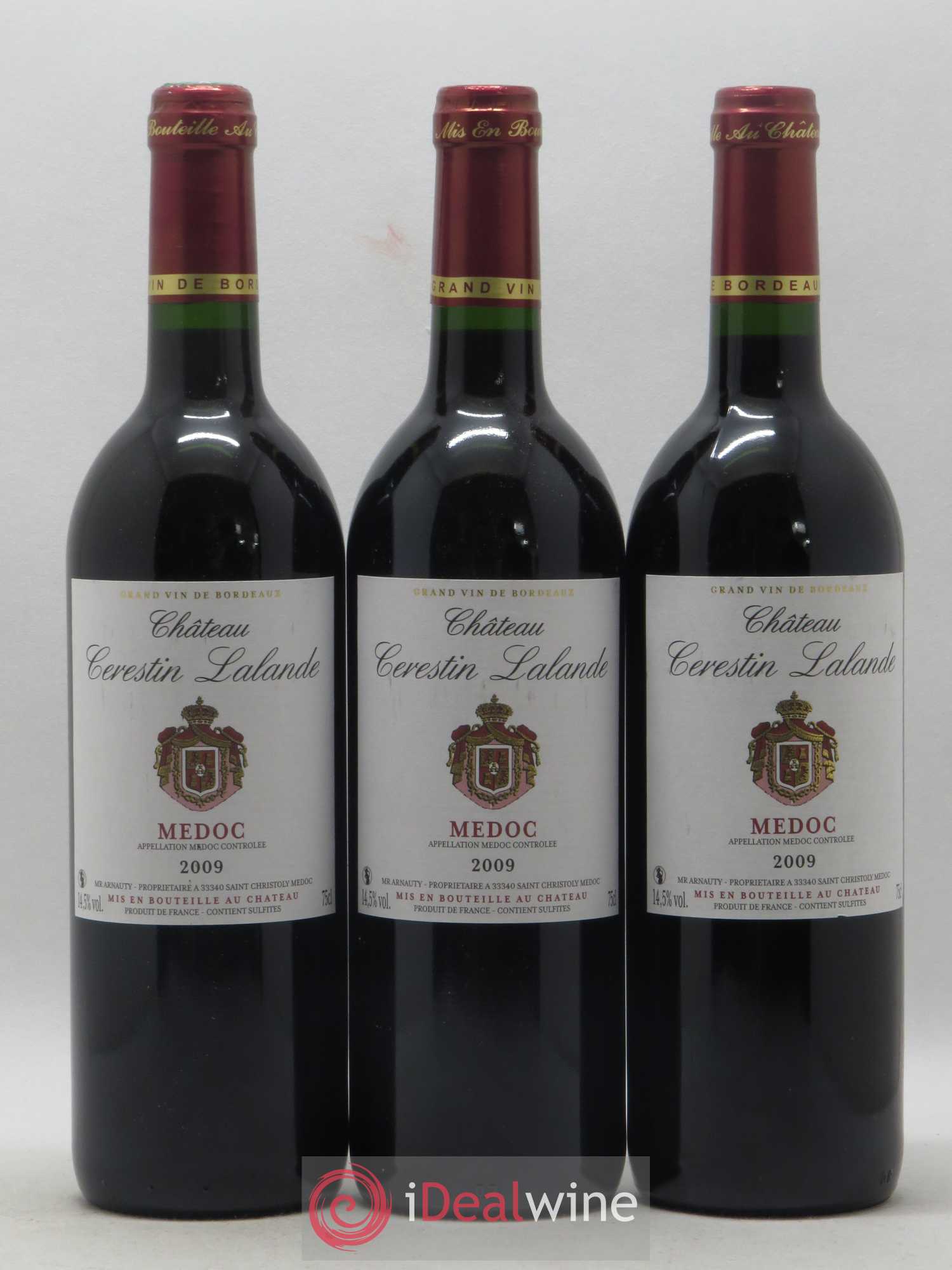 Médoc Château Cérestin Lalande 2009 - Lot de 6 bouteilles - 1