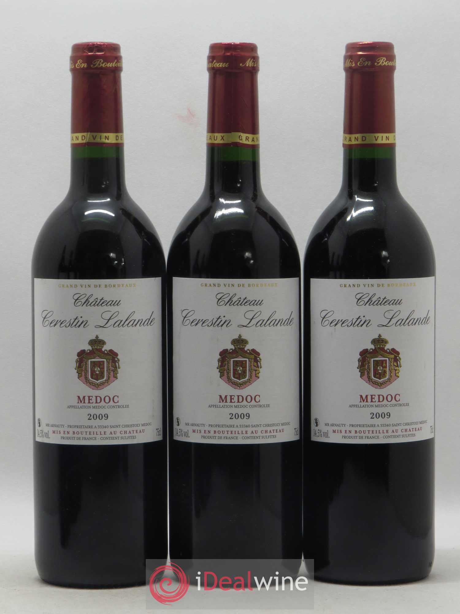 Médoc Château Cérestin Lalande 2009 - Lot de 6 bouteilles - 2