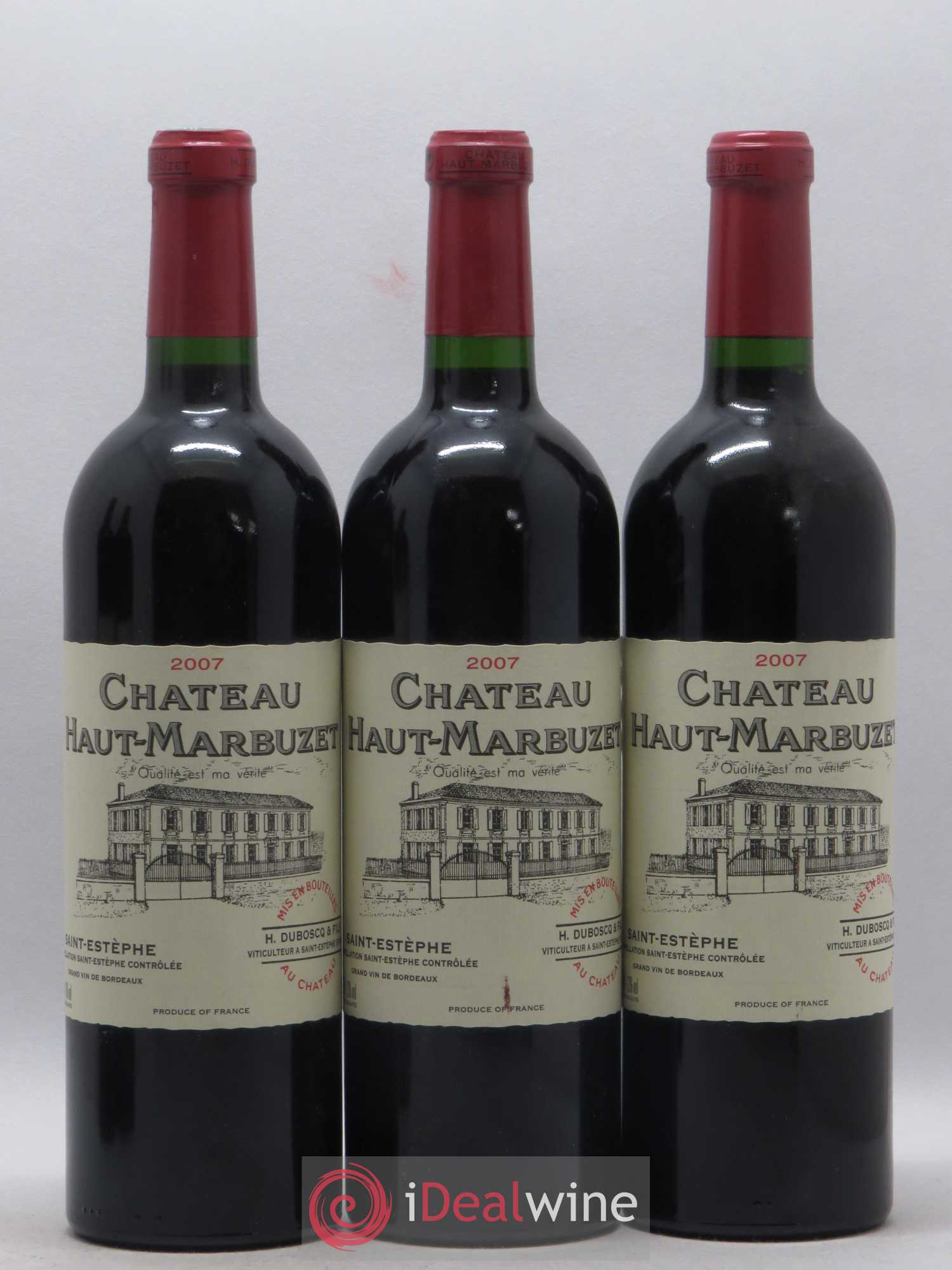 Château Haut Marbuzet 2007 - Lot de 12 bouteilles - 1