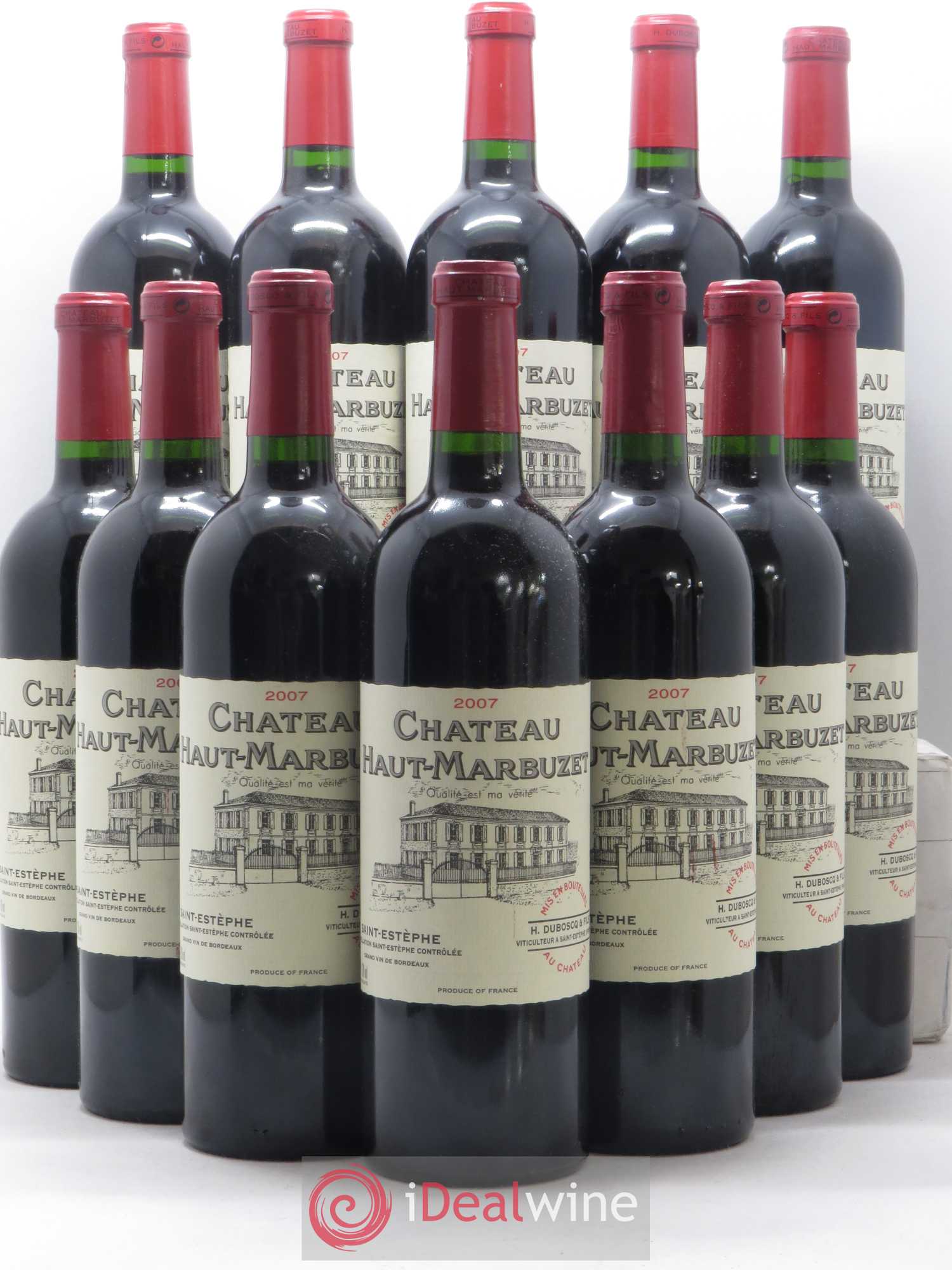 Château Haut Marbuzet 2007 - Lot de 12 bouteilles - 0